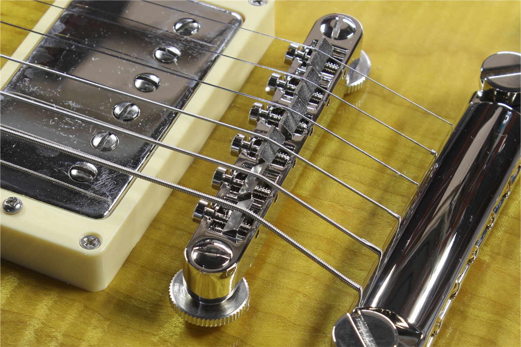 Locking USA made ABR1 Bridge with plated brass saddles for vintage