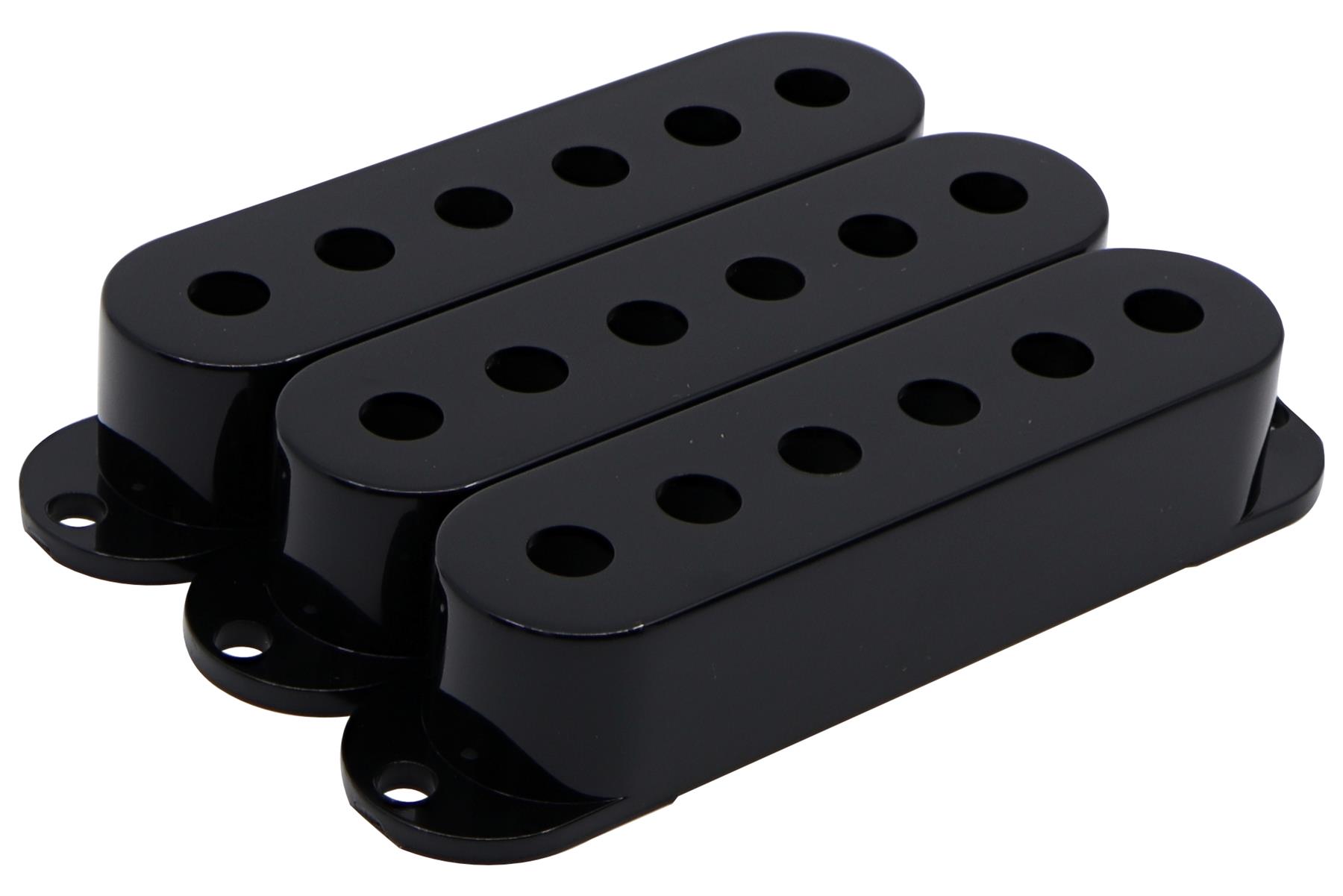 Strat Single Coil Tall Pickup Covers 2 1/16" (52.2mm) - Qty 3 - Picture 2 of 8