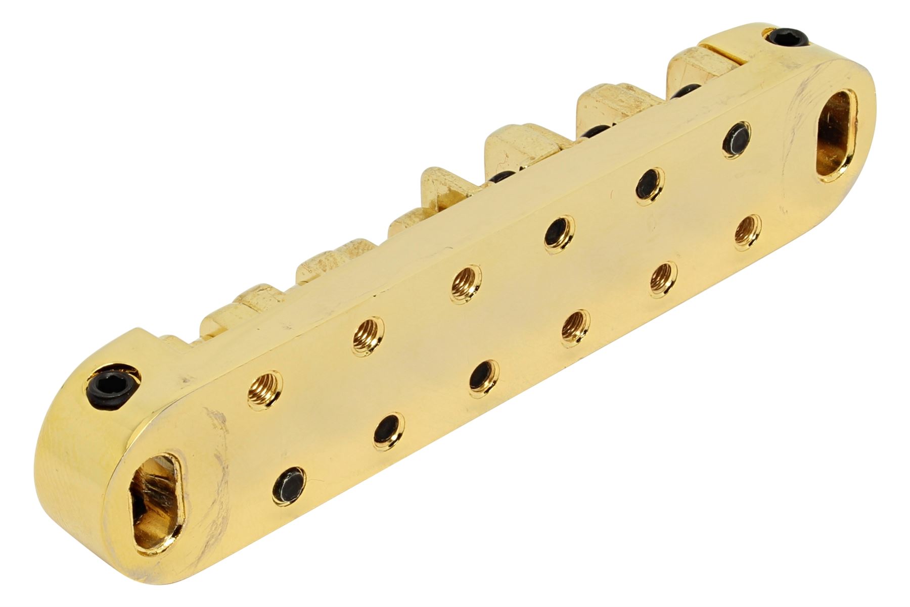 Ponte A Rulli Cromato Tune-O-Matic Per Chitarra Elettrica Epiphone &ndash; Pali Filettati M8
