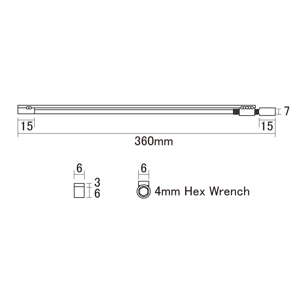 Hosco Steel 2-Way Dual Action Truss Rod - Picture 4 of 5