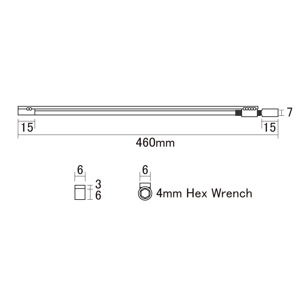Hosco Steel 2-Way Dual Action Truss Rod - Picture 5 of 5