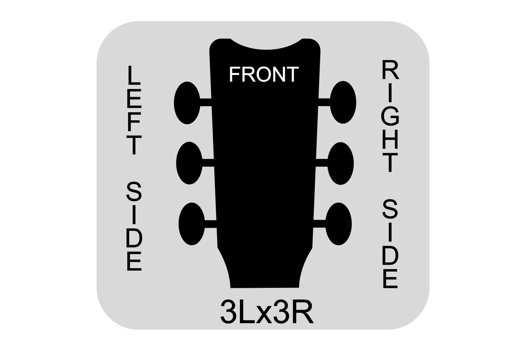 GOTOH SGV510Z-A01 Locking Tuning Machine Midsize-Large Knobs - Pre-Configured