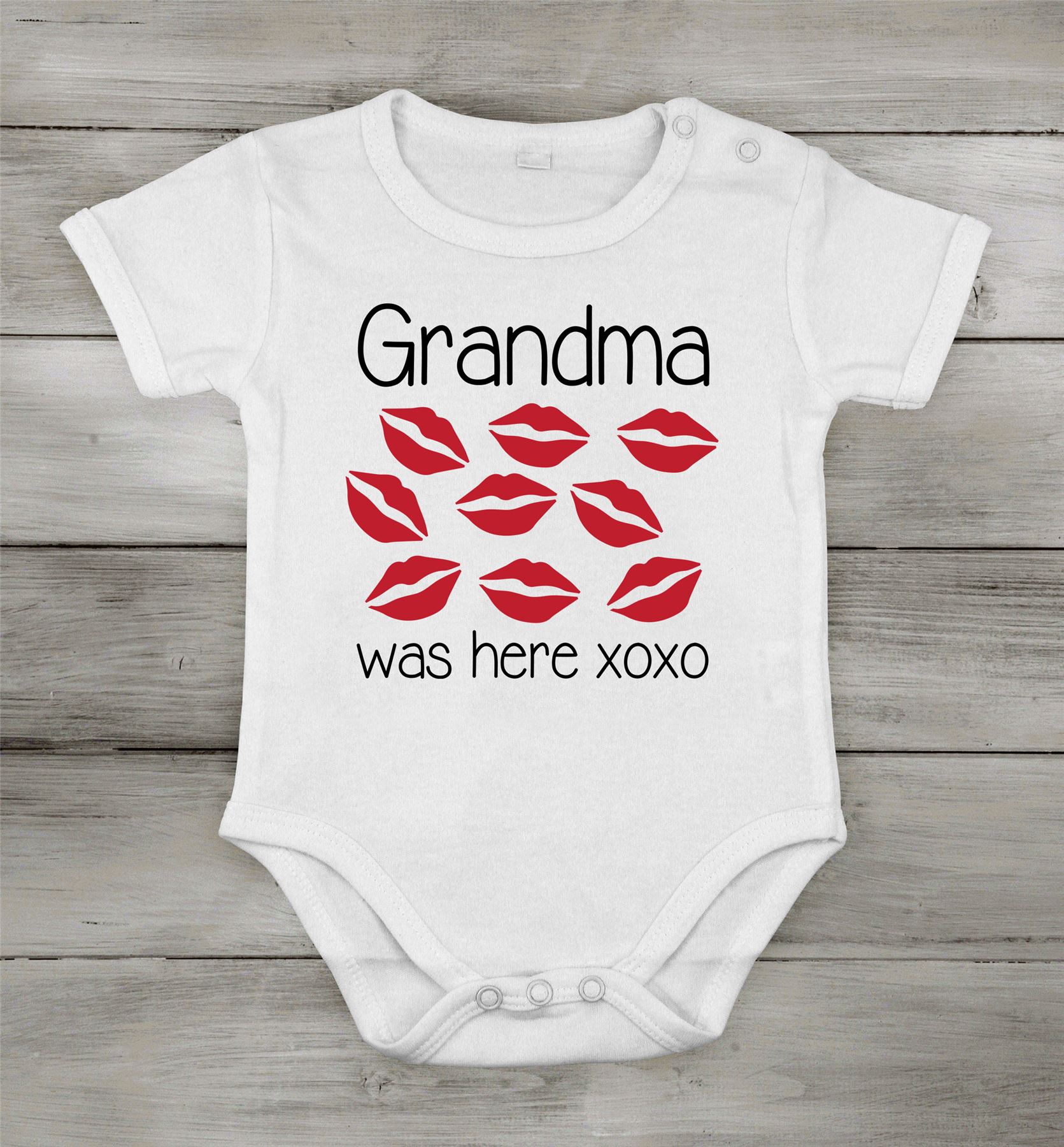 Babygrow abuela was here Body Mono recién nacido bebé regalo especial ducha - Imagen 5 de 5