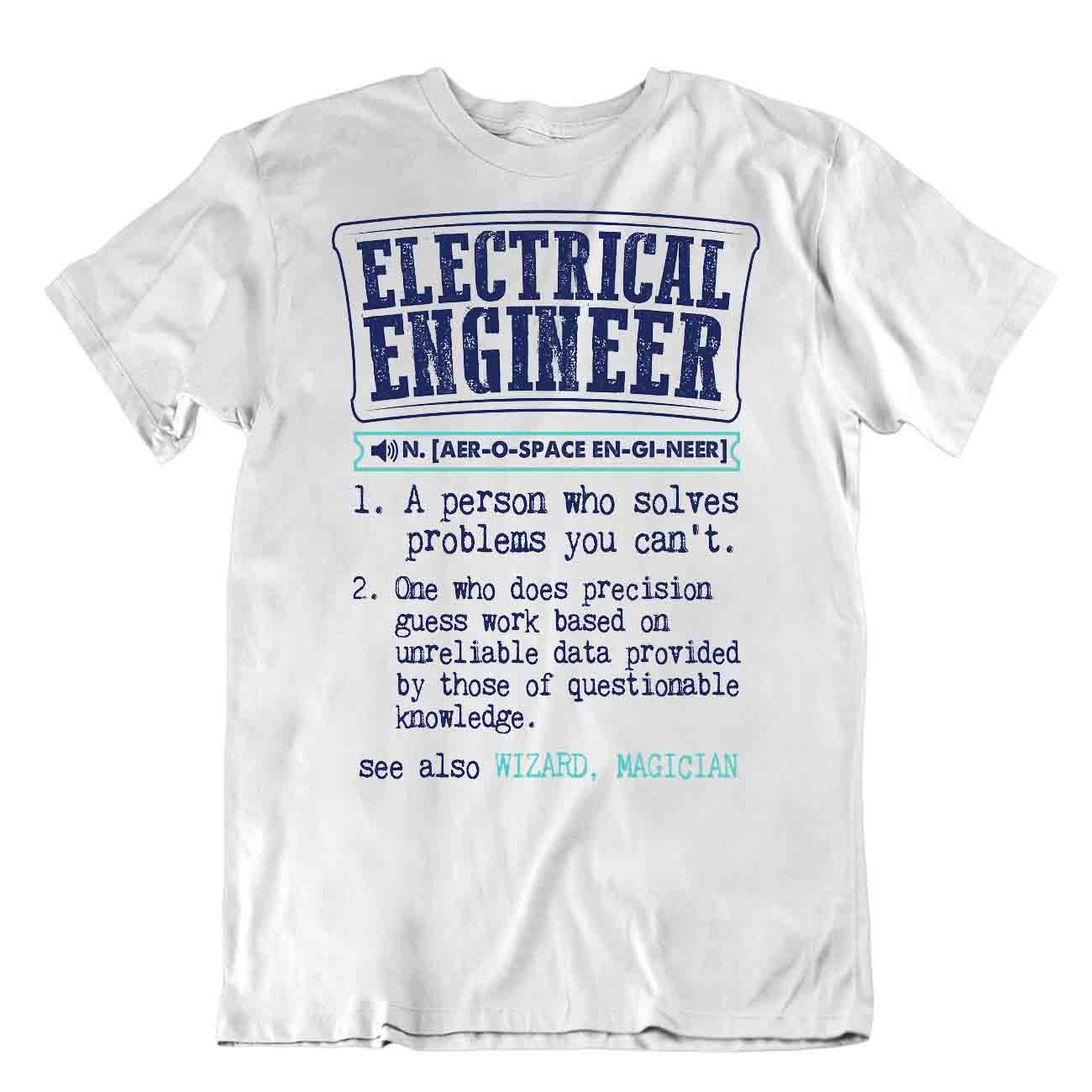 T-Shirt Elektroingenieur Lehrer Witz Shirts lustig Retro T-Shirt - Bild 8 von 8