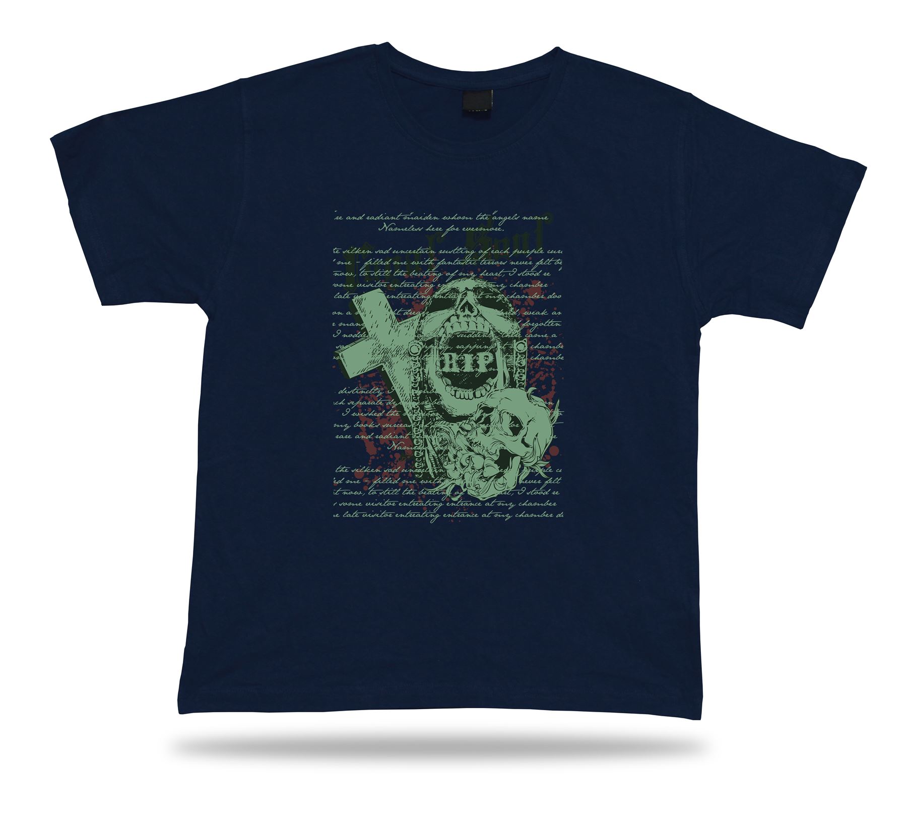 Tshirt Tee Shirt Birthday Gift Idea Royal Soul Script Gothic Graveyard Emblam - Picture 6 of 8