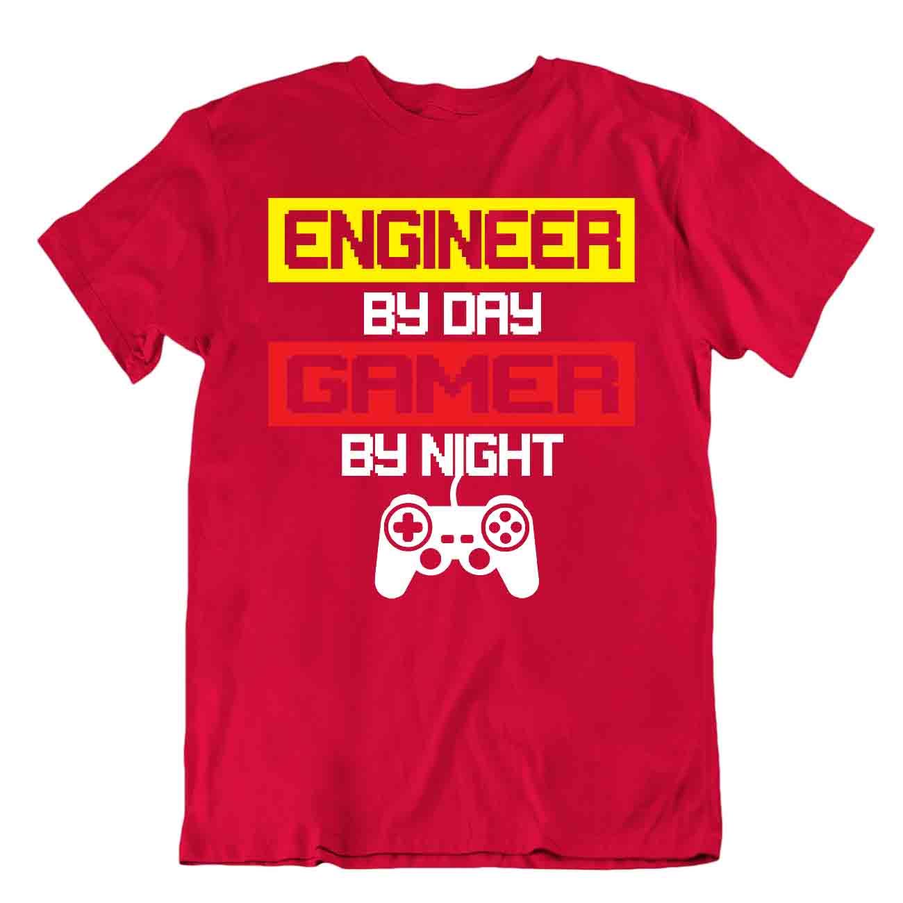 Camiseta Gamer By Day And Night Born Gamer Camiseta Divertida Broma - Imagen 7 de 8
