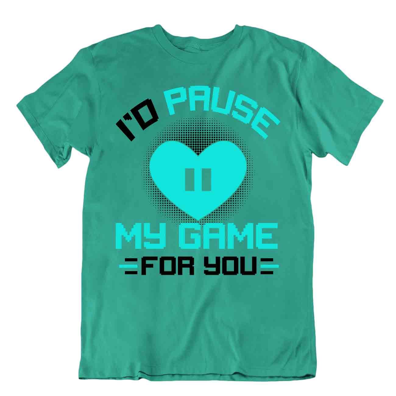 Camiseta Pause Game For You cómic humor jugador camiseta ocasión regalo - Imagen 4 de 8