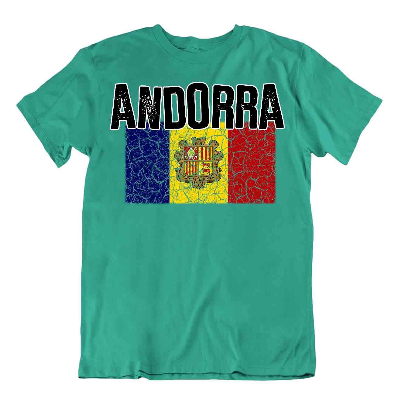 Flagge T-Shirt Andorra Mode Land Souvenir Geschenk T-Shirt Stolz Logo - Bild 4 von 8
