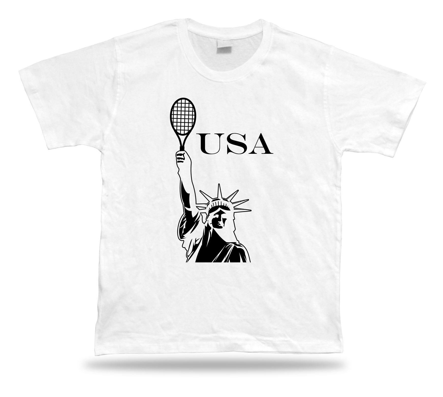 T-Shirt FREIHEITSSTATUE TENNIS NYC New York City Sport Imperium stolz lustig Witz - Bild 8 von 8
