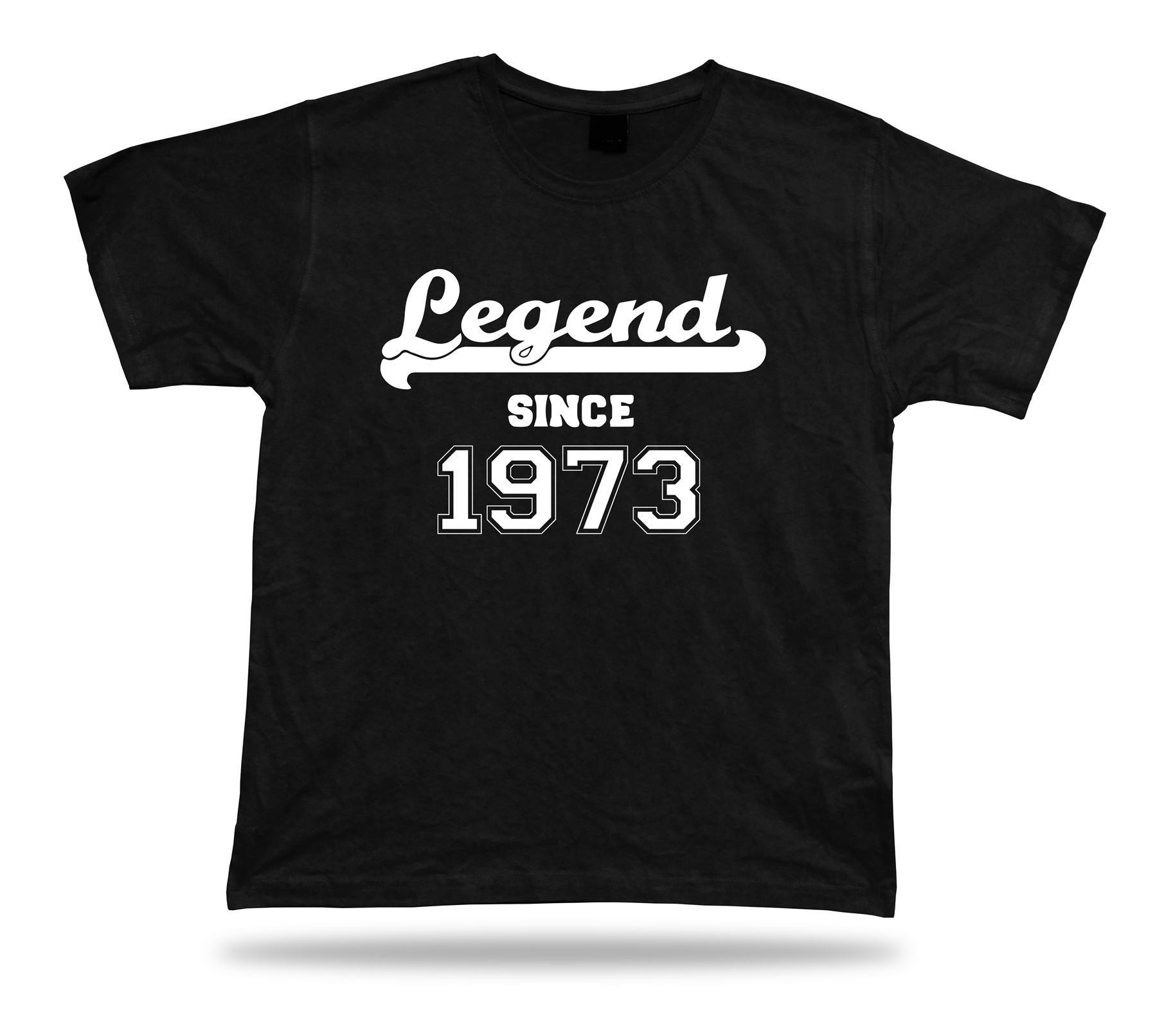 T-shirt imprimé tee Legend depuis 1973 heureux anniversaire idée cadeau unisexe - Imagen 2 de 8