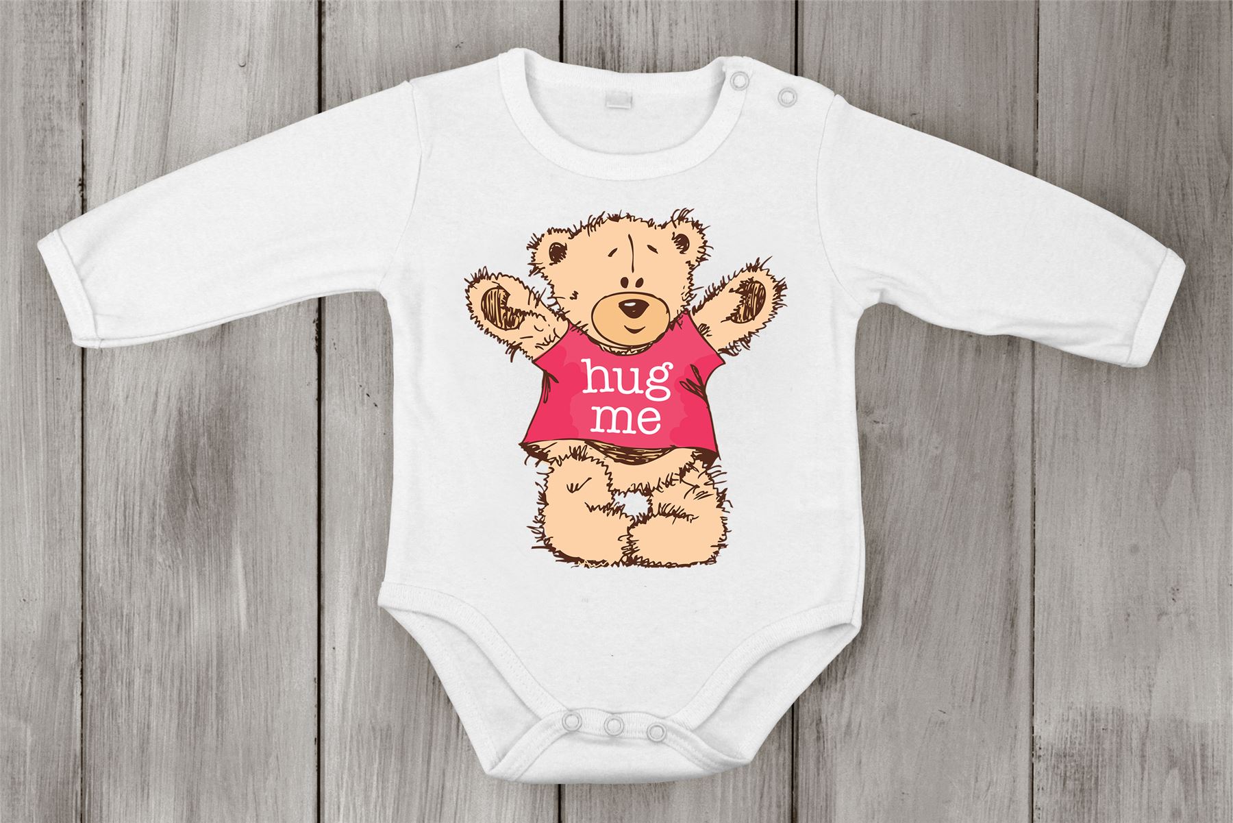 Babygrow abrazarme osito de peluche Bodysuit Romper Bebé recién nacido especial Regalo de ducha - Imagen 3 de 5