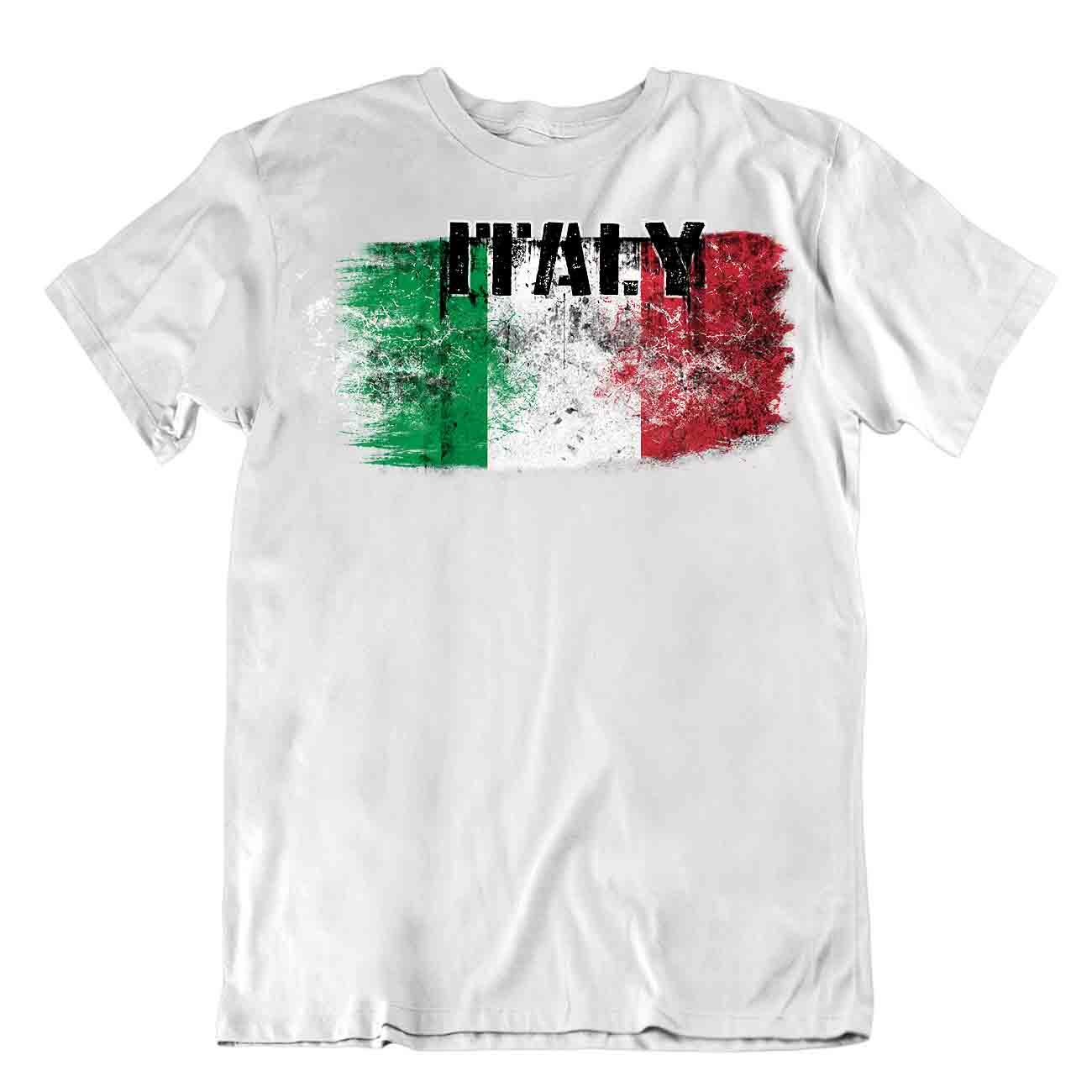 Italia Camiseta Banderas Pieza en T Viaje Recuerdo Blusa Tee Italy Flag Tops Regalo - Imagen 40 de 43