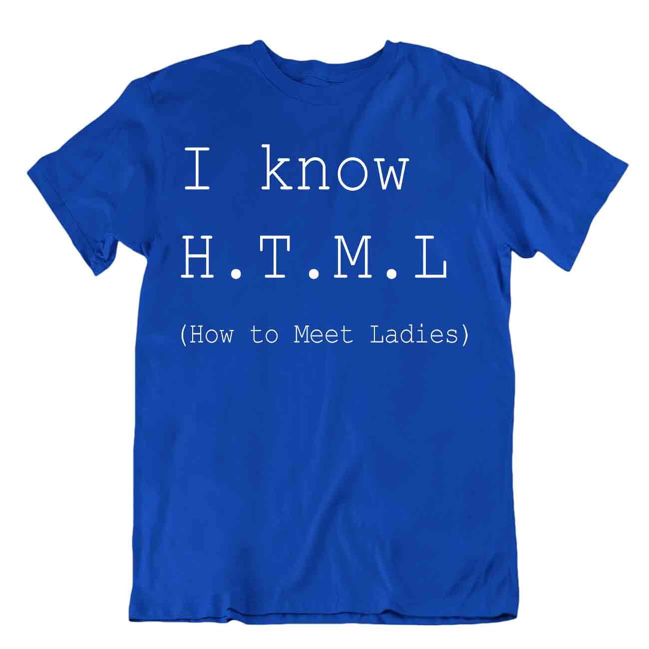 HTML T-Shirt Programmierer T-Shirt How To Meet Damen lustiges Shirt - Bild 3 von 8