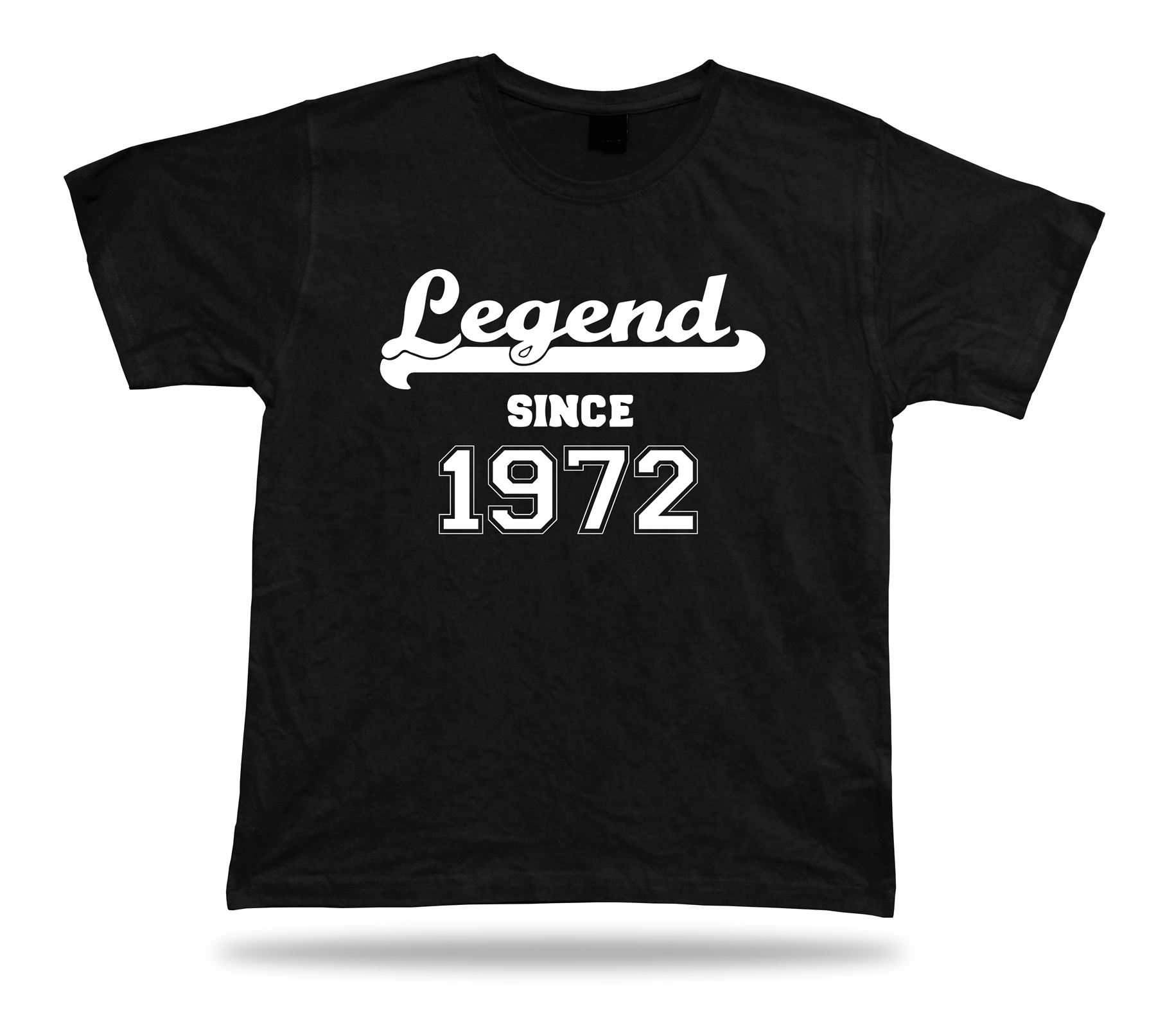 T-shirt imprimé tee Legend depuis 1972 heureux anniversaire idée cadeau unisexe - Imagen 2 de 8