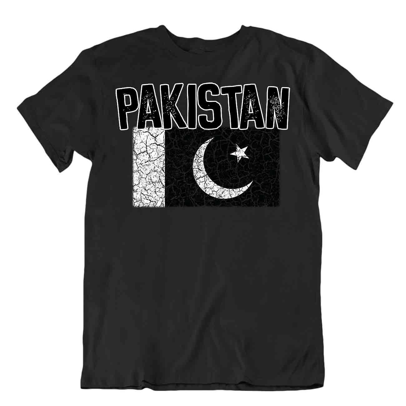 Flag T-Shirt Pakistan Fashion Country Souvenir Gift Tee Pride logo