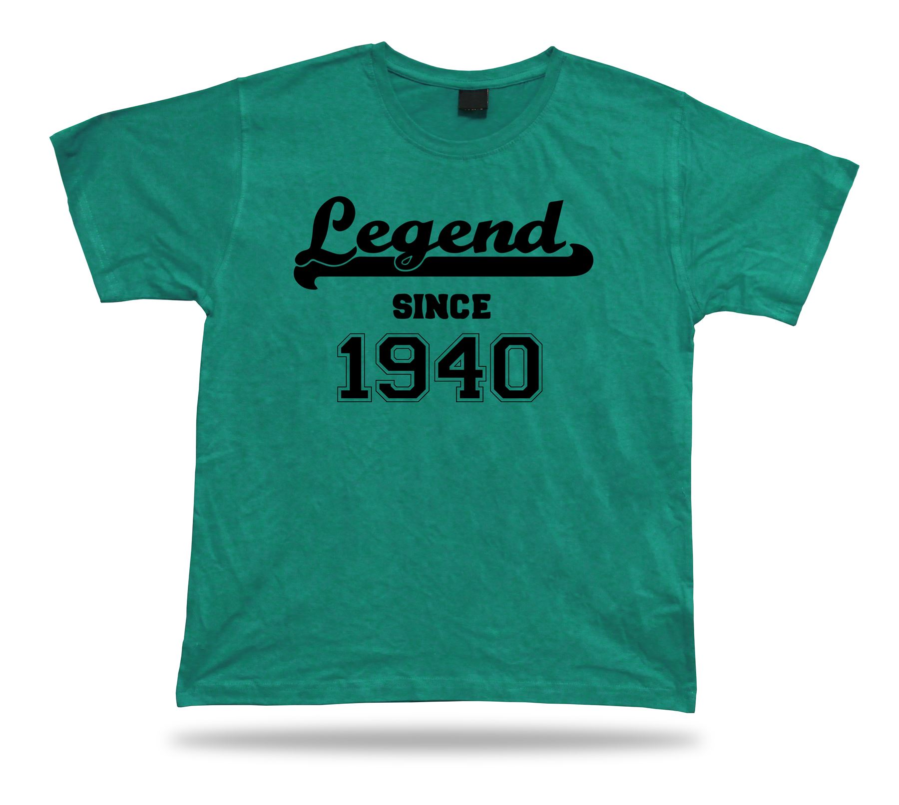 T shirt maglietta stampata leggenda dal 1940 buon compleanno idea regalo unisex - Foto 4 di 8