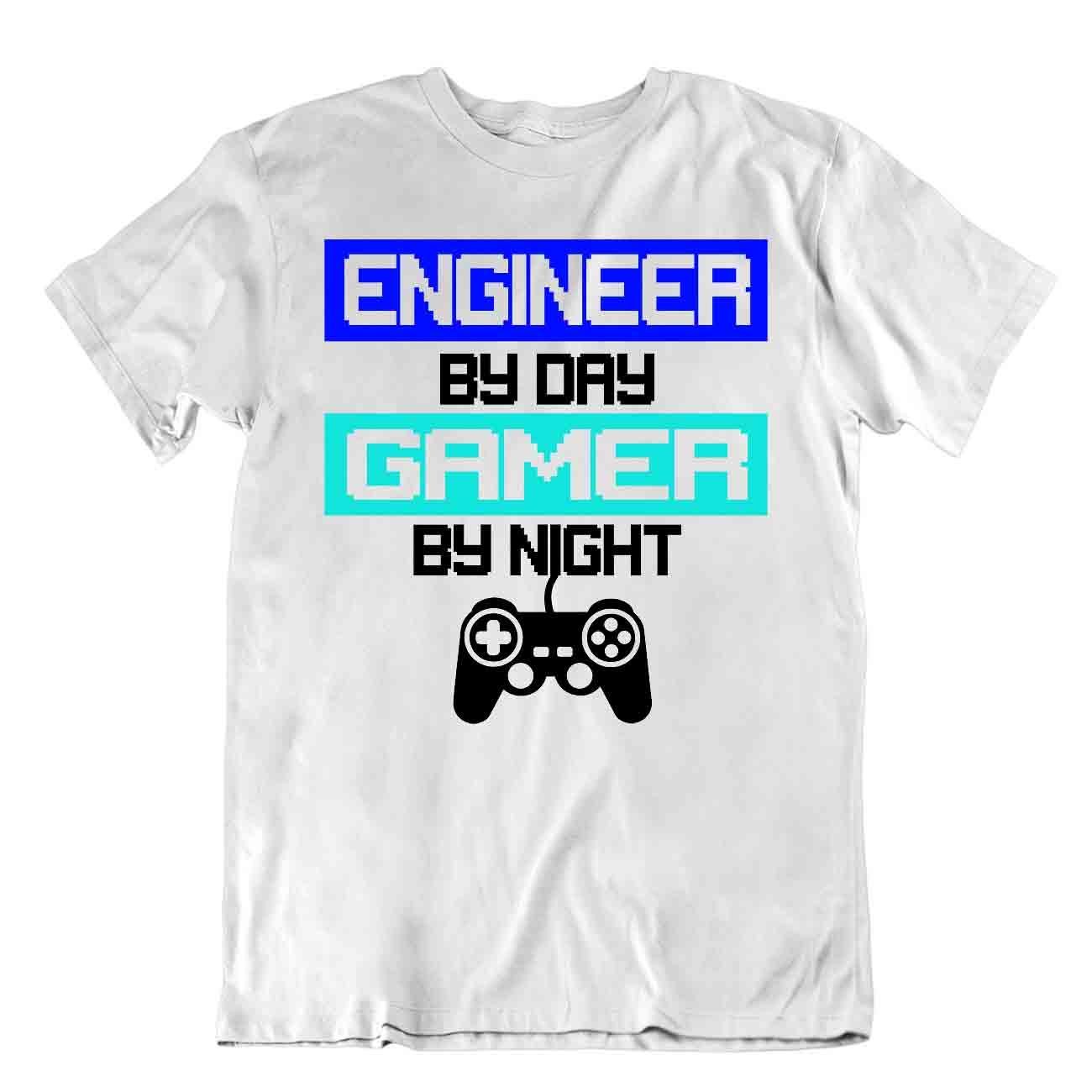 Camiseta Gamer By Day And Night Born Gamer Camiseta Divertida Broma - Imagen 8 de 8