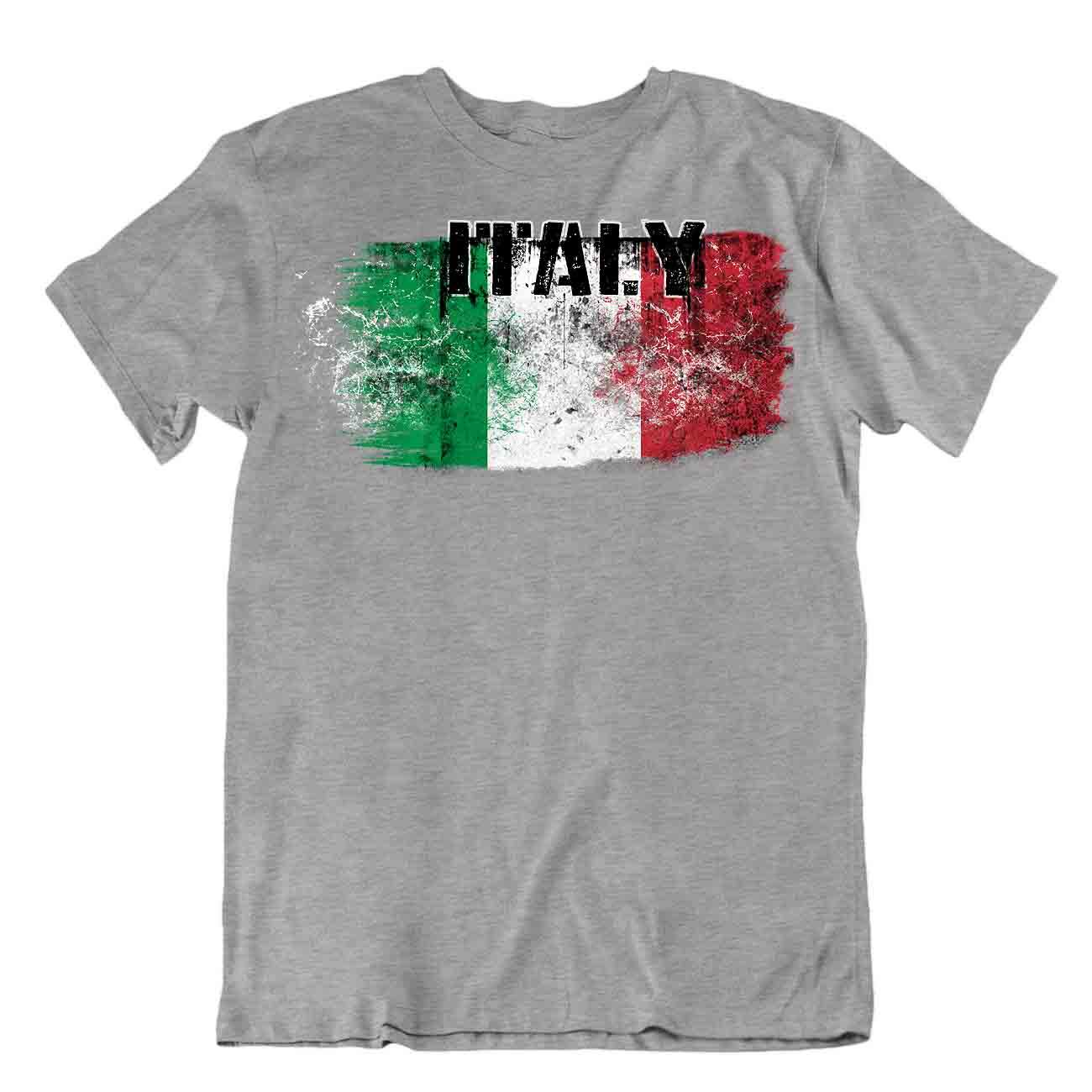 Italia Camiseta Banderas Pieza en T Viaje Recuerdo Blusa Tee Italy Flag Tops Regalo - Imagen 19 de 43