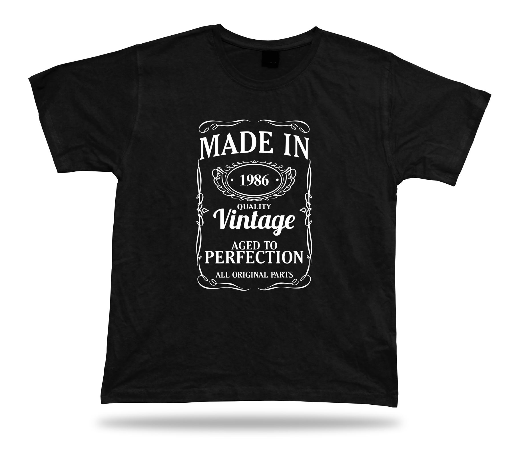 Bedrucktes T-Shirt Tee Made in 1986 Happy Birthday Geschenkidee Unisex - Bild 2 von 8