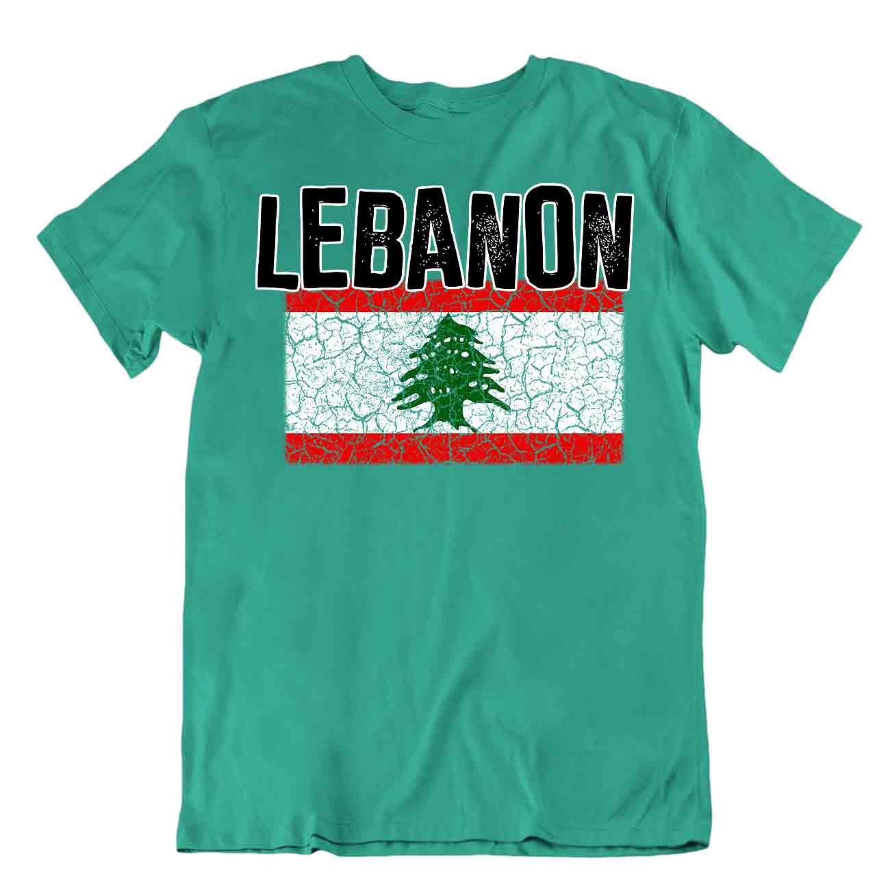 Camiseta Bandera Líbano Moda País Recuerdo Regalo Camiseta Orgullo Logotipo - Imagen 4 de 8