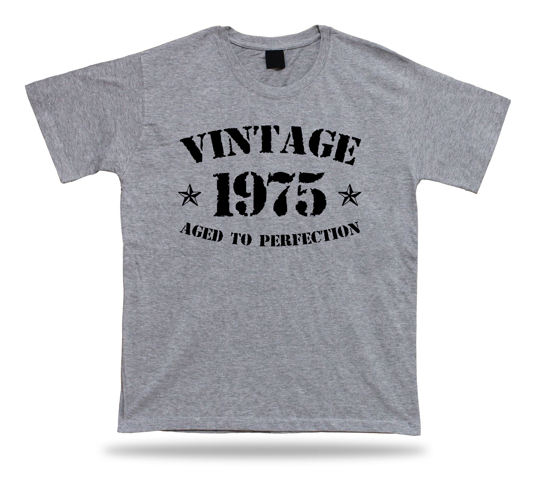Bedruckte T-Shirt Abschlag Jahrgang 1975 gealtert Perfektion Geschenk Geburtstag - Bild 5 von 8