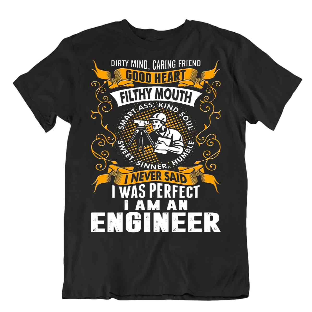 Perfect Engineer T-Shirt Stylish Design Shirt Originator Tee - Bild 2 von 8