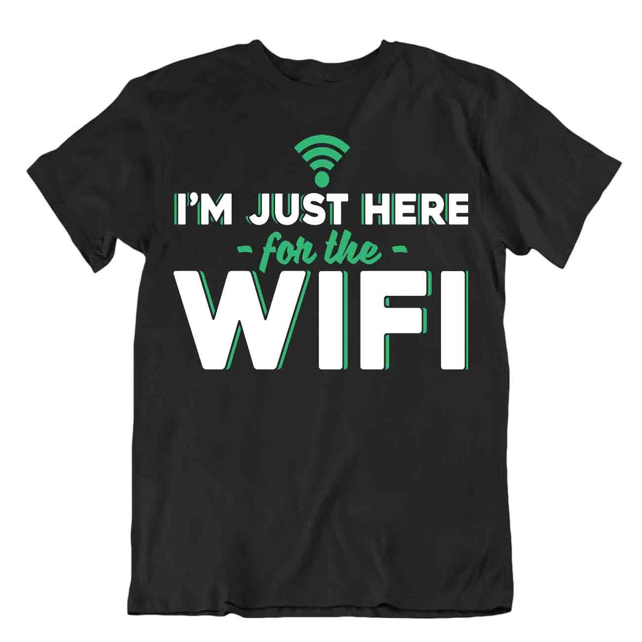 Wifi Humor Tshirt Programmer Language T-Shirt Networking Textile Tee - Bild 2 von 8
