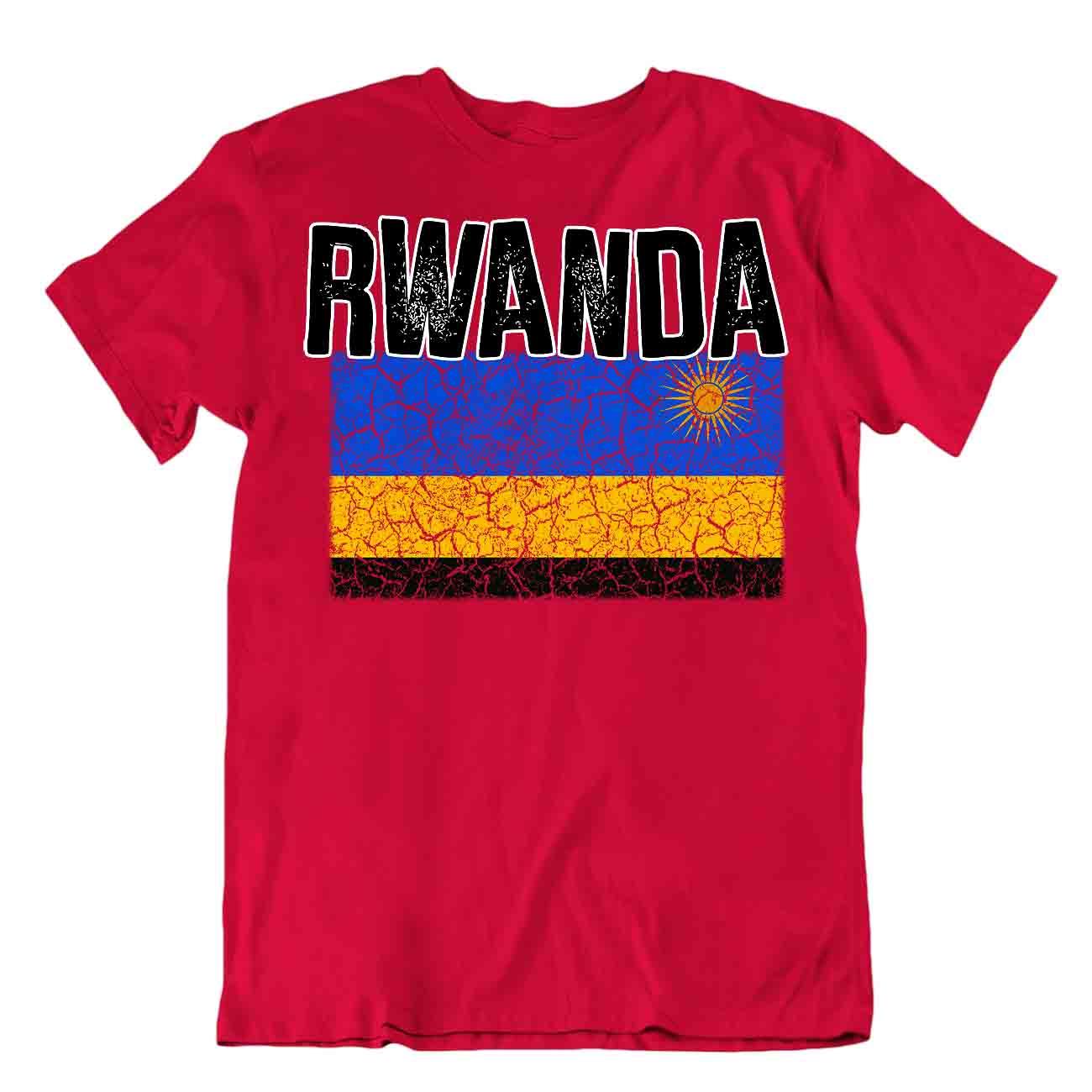 T-shirt bandiera Ruanda moda country souvenir regalo maglietta logo orgoglio - Foto 7 di 8