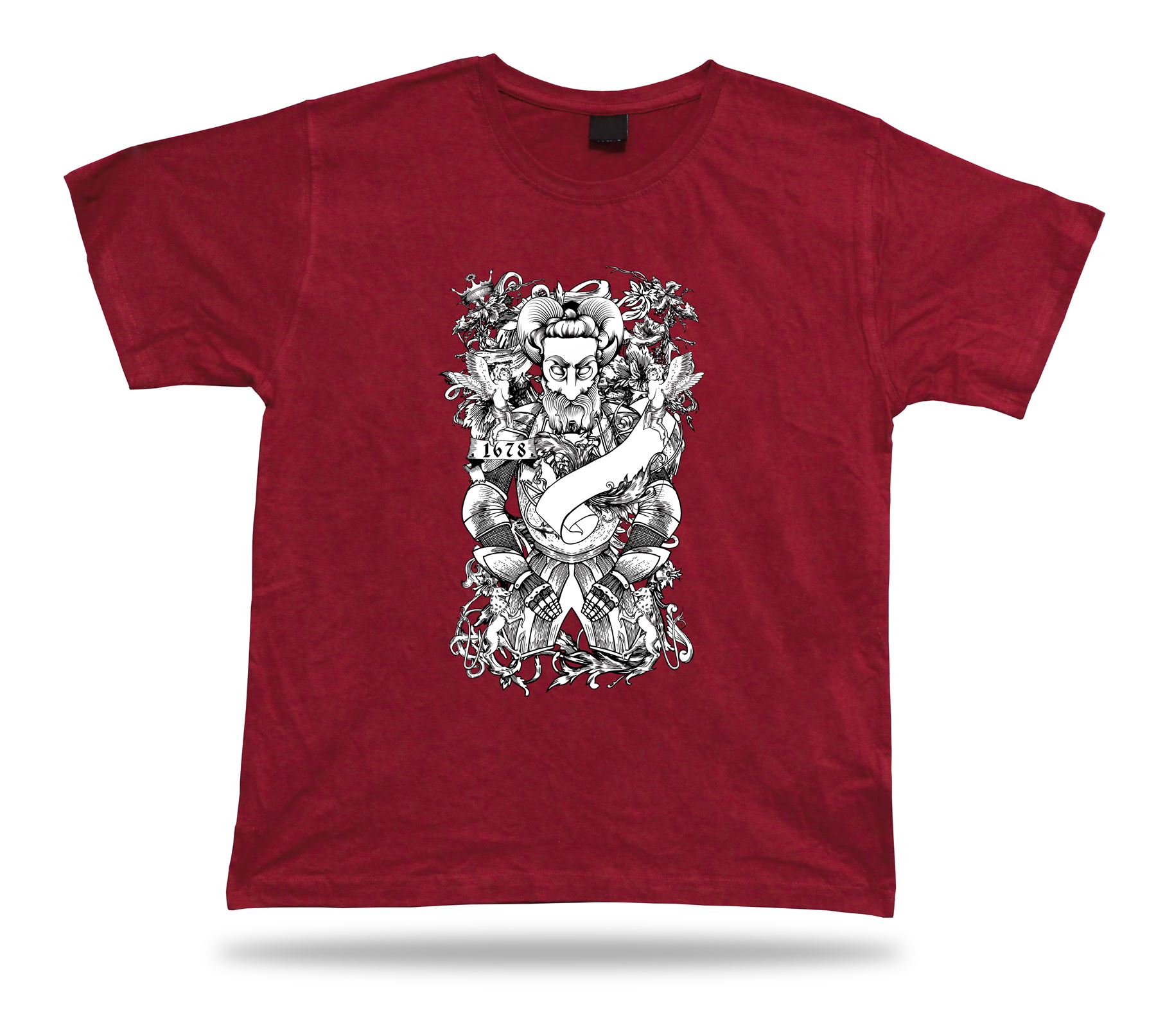 Camiseta Mitológica Caballero Floral Tee Awecome Vector Diseño Moderno Regalo - Imagen 7 de 8
