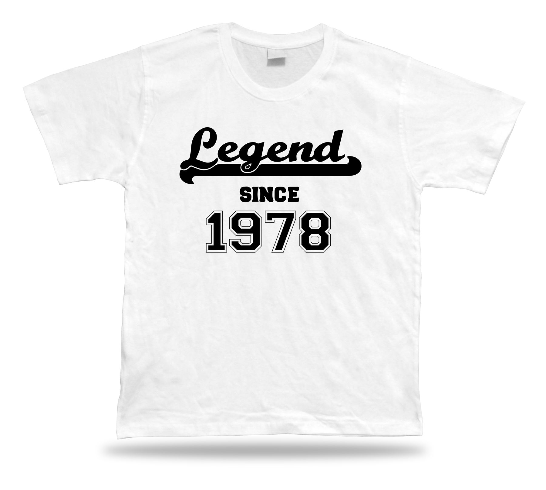 Printed T shirt tee Legend since 1978 happy birthday present gift idea unisex - Picture 8 of 8