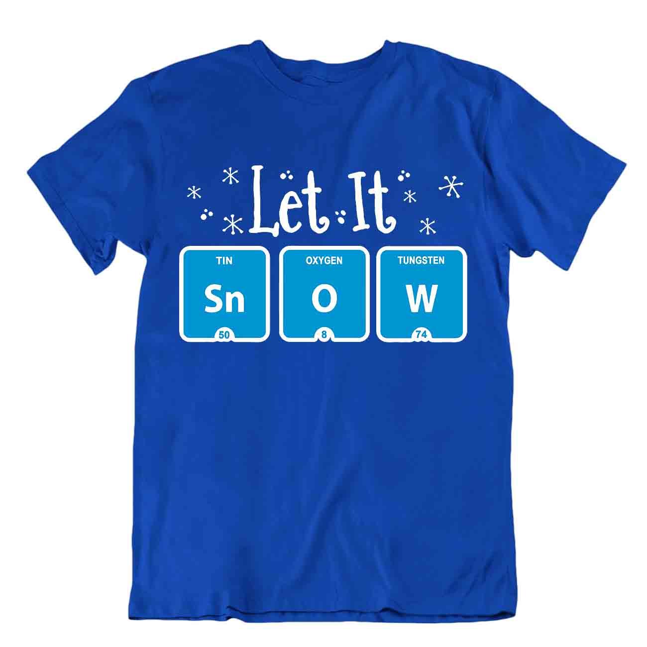 Camiseta Let It Snow Camiseta Química Tabla Periódica Camiseta Divertida Camisa - Imagen 3 de 8