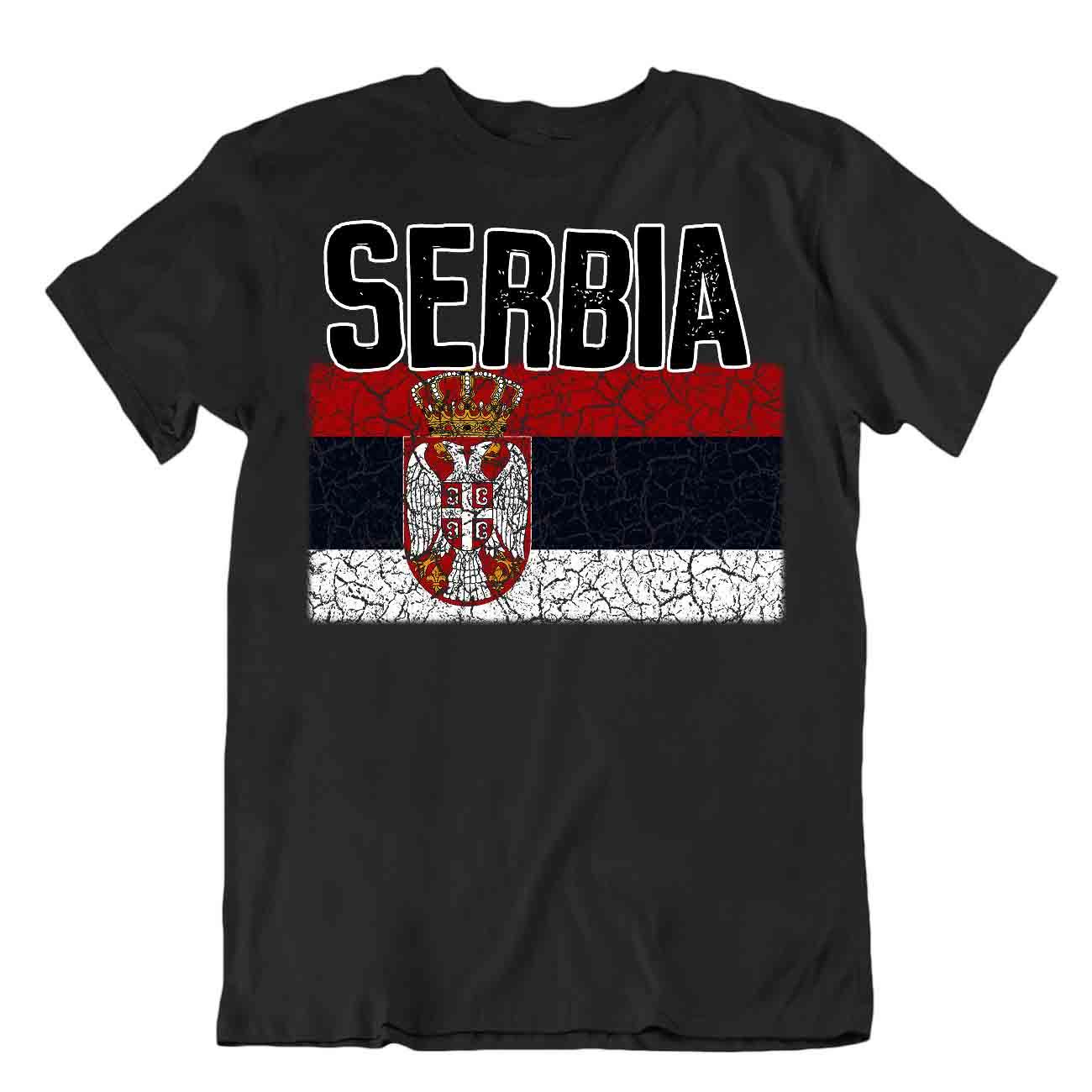 Camiseta Bandera Serbia Moda Country Souvenir Regalo Camiseta Logotipo del Orgullo - Imagen 2 de 8