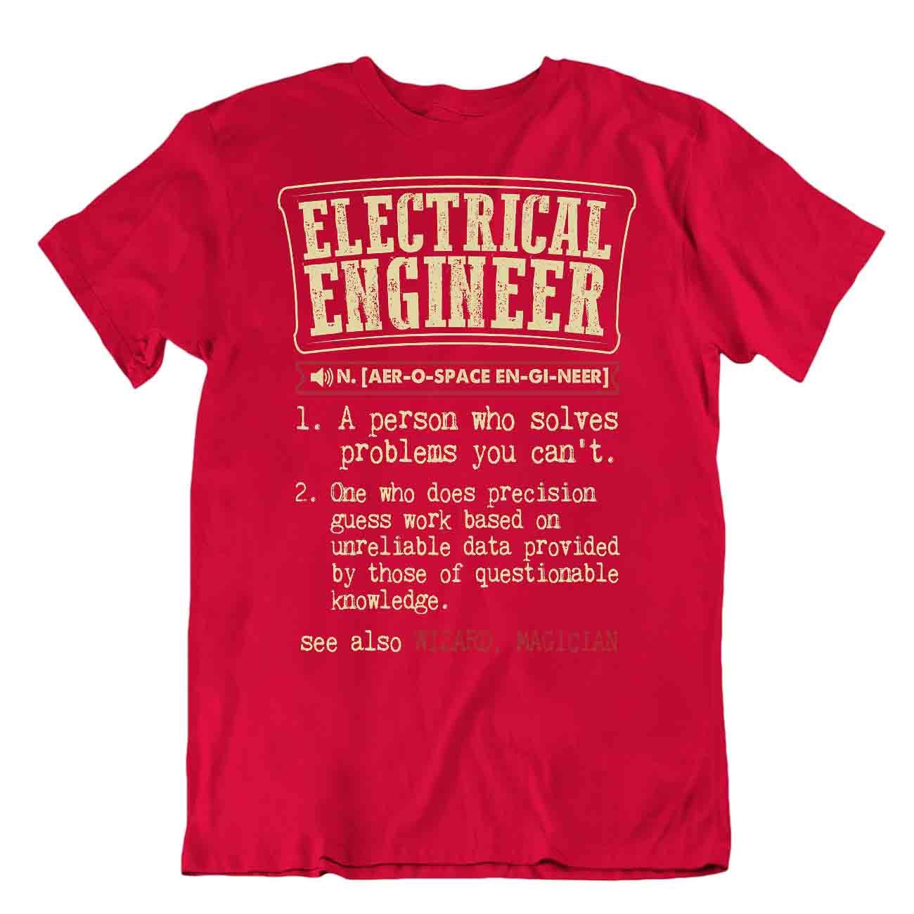 T-Shirt Elektroingenieur Lehrer Witz Shirts lustig Retro T-Shirt - Bild 7 von 8