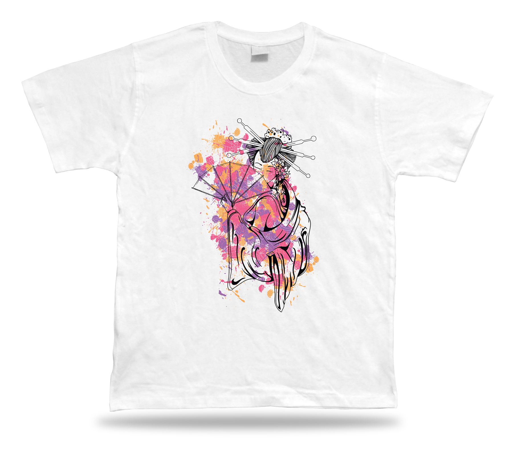 Camiseta Tímida Princesa Japonesa Floral Femenina Elegante Diseño Idea Única Presente - Imagen 8 de 8