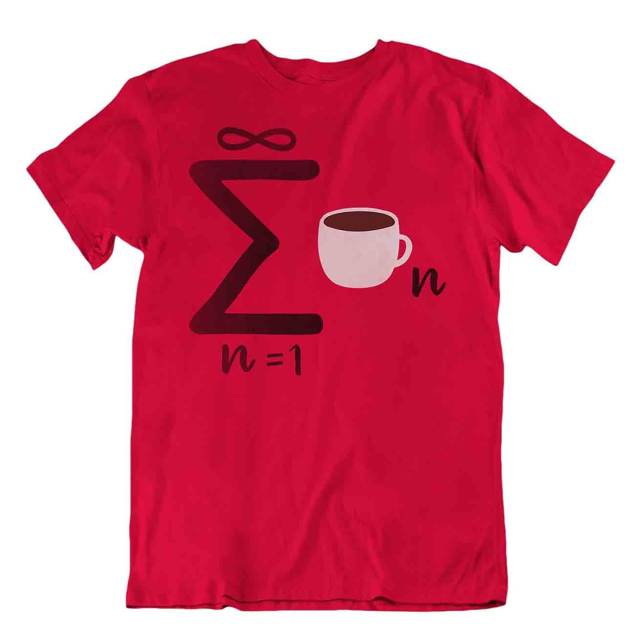 Lustiges Mathe-T-Shirt Infinite Coffee Mathe Tee Wissenschaft Lehrer College Shirt - Bild 7 von 8