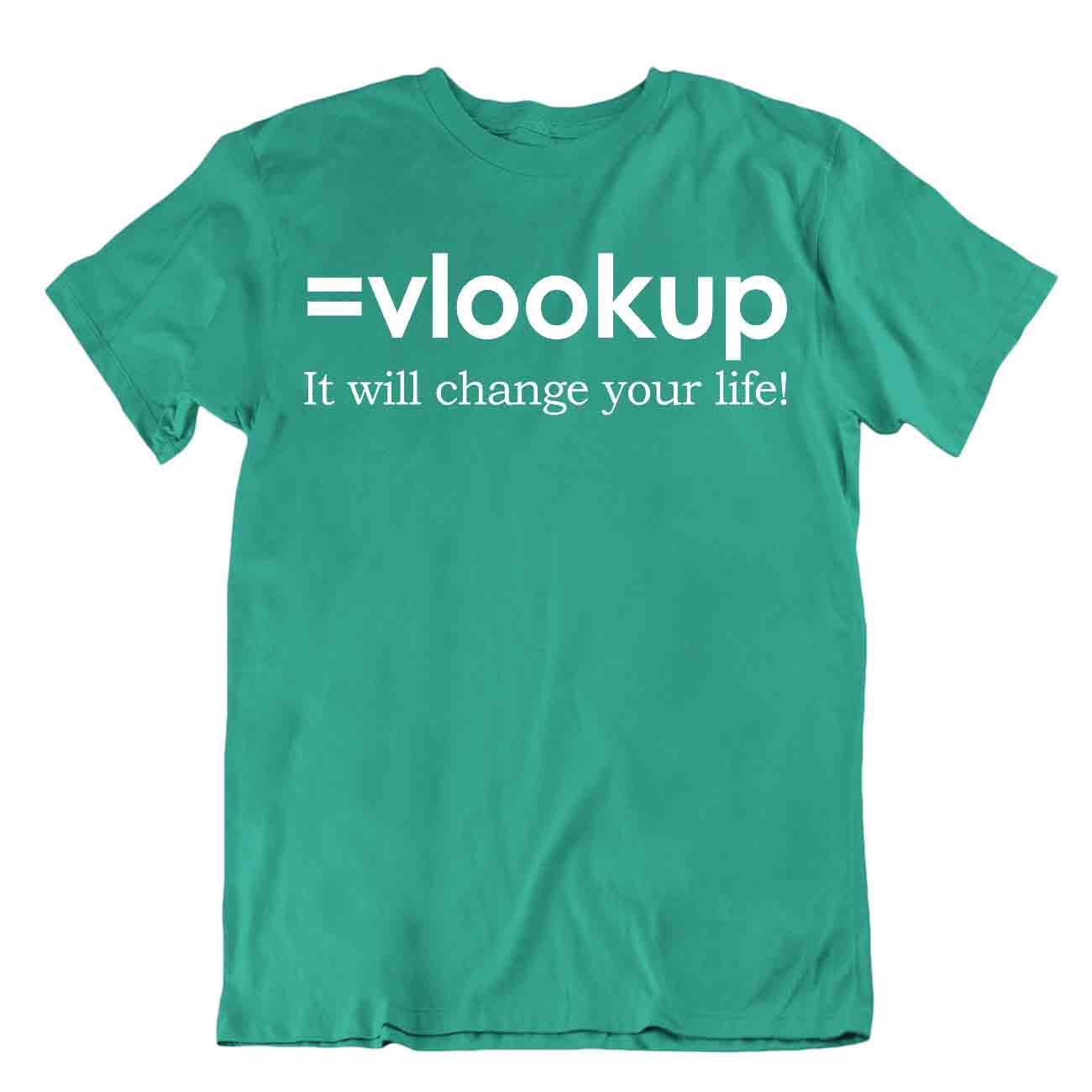 Vlookup Vida Camiseta Programador Camisa Ordenador Humor Ropa Camisa Camiseta - Imagen 4 de 8