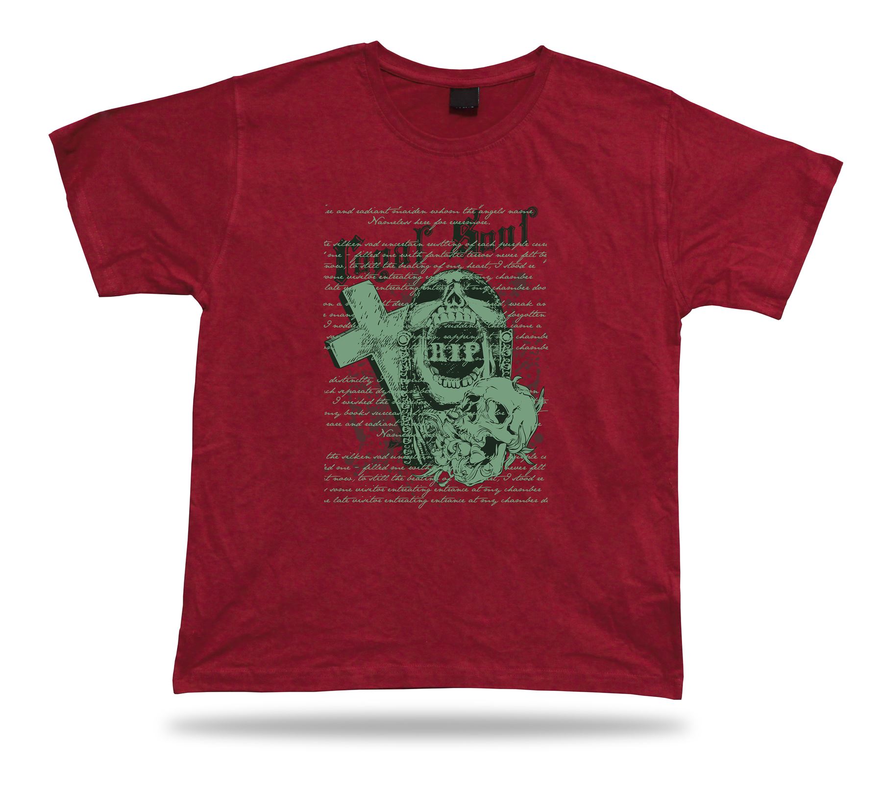 Tshirt Tee Shirt Birthday Gift Idea Royal Soul Script Gothic Graveyard Emblam - Picture 7 of 8