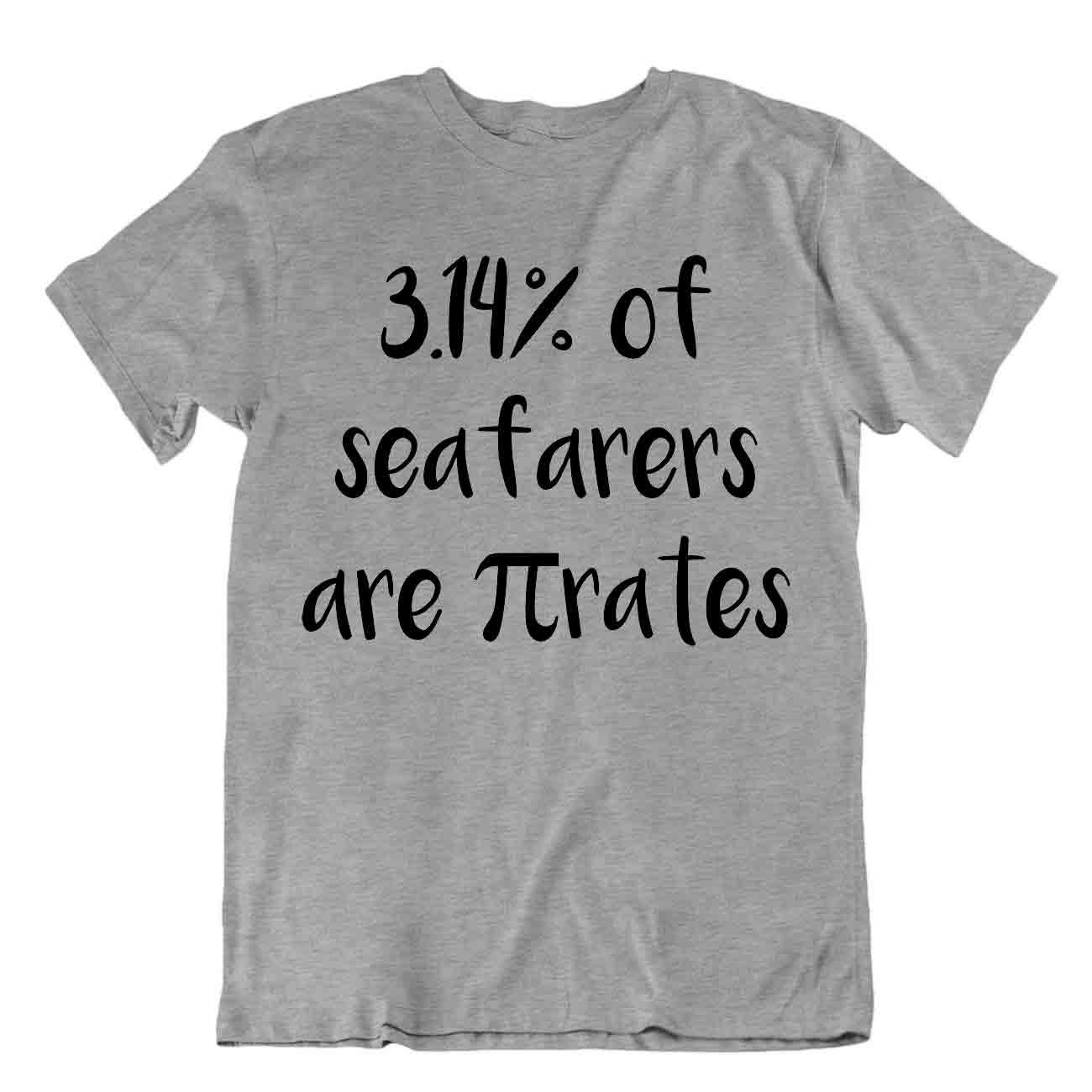 T-shirt maglietta nerd 3,14% dei marittimi sono tassi Pi matematica scherzo sarcastico - Foto 5 di 8