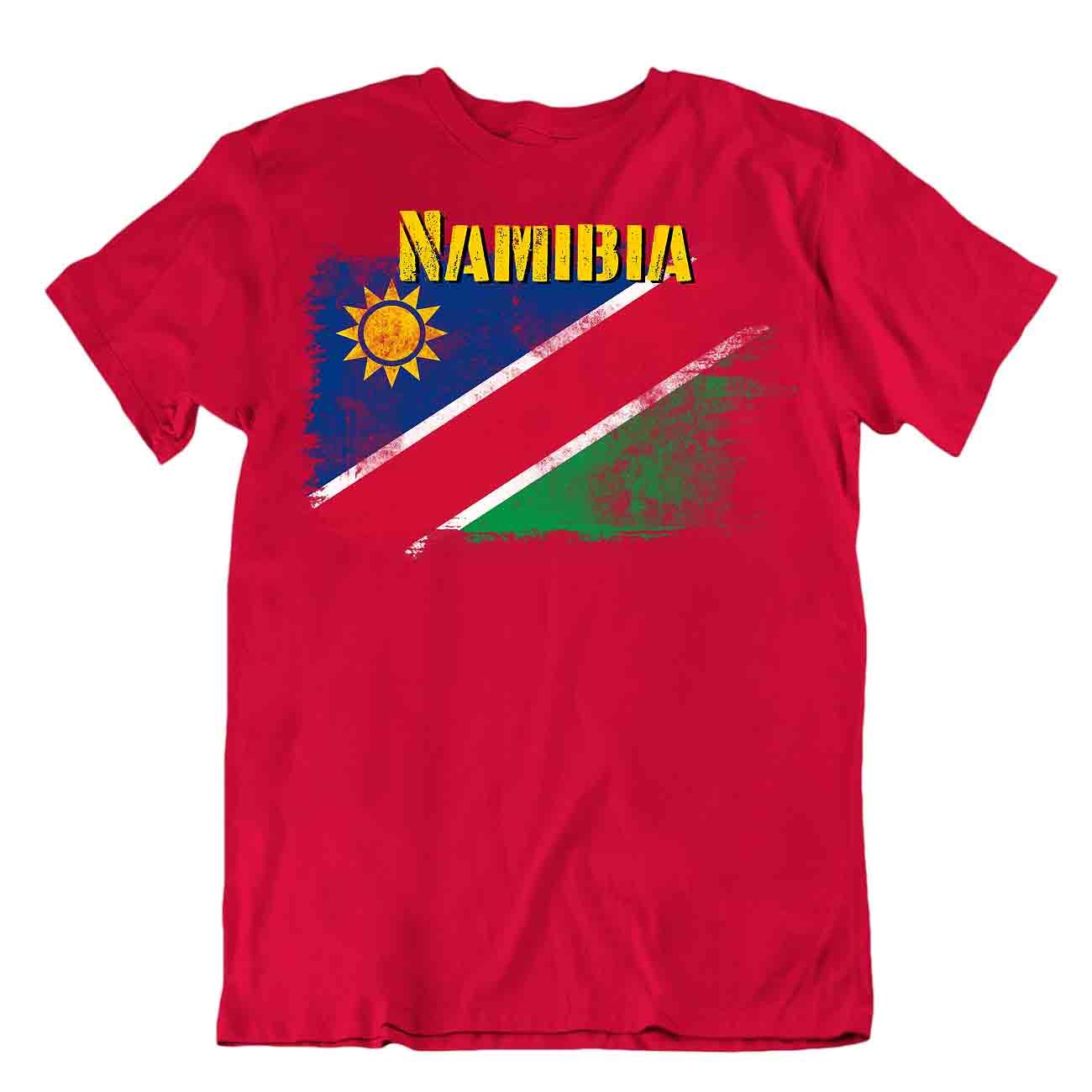 Namibia flag Tshirt T-shirt Tee top city map important resource heroism textile - Picture 7 of 8