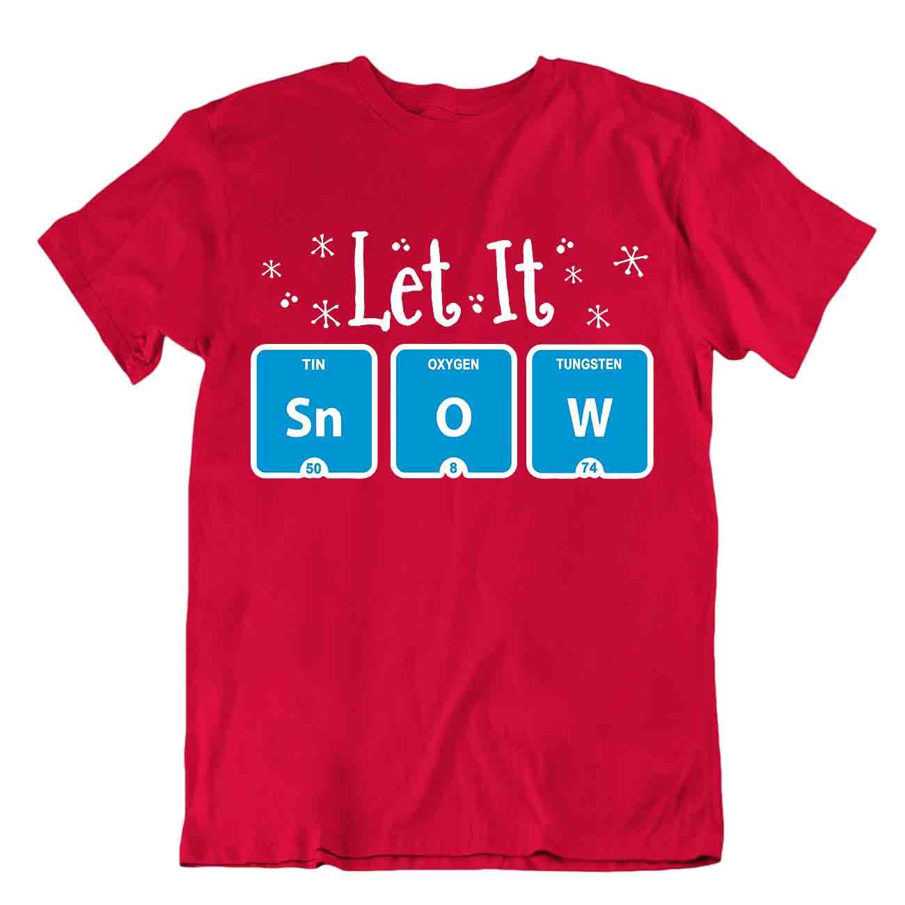 Camiseta Let It Snow Camiseta Química Tabla Periódica Camiseta Divertida Camisa - Imagen 7 de 8