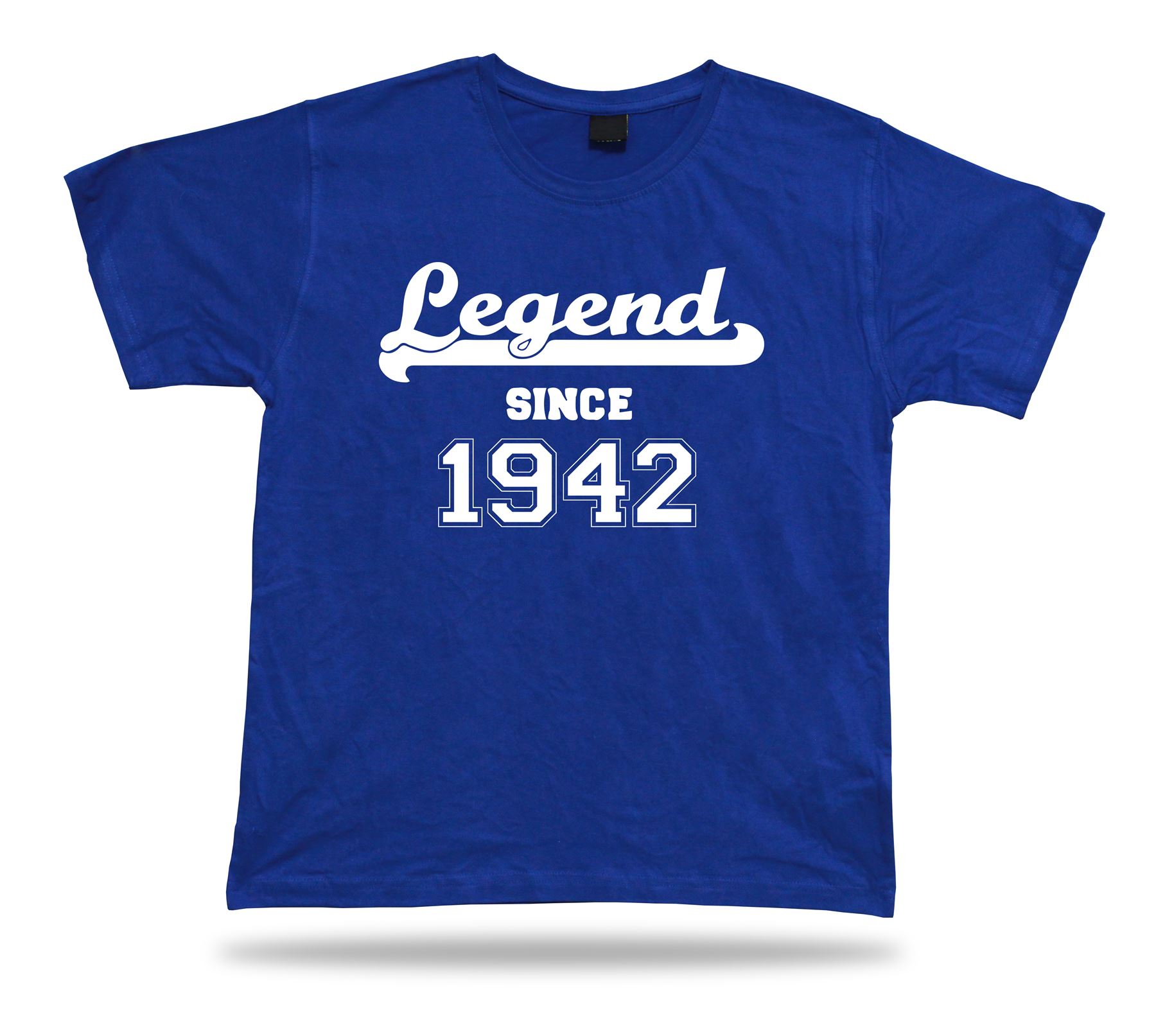 T-shirt imprimé tee Legend depuis 1942 heureux anniversaire idée cadeau unisexe - Imagen 3 de 8
