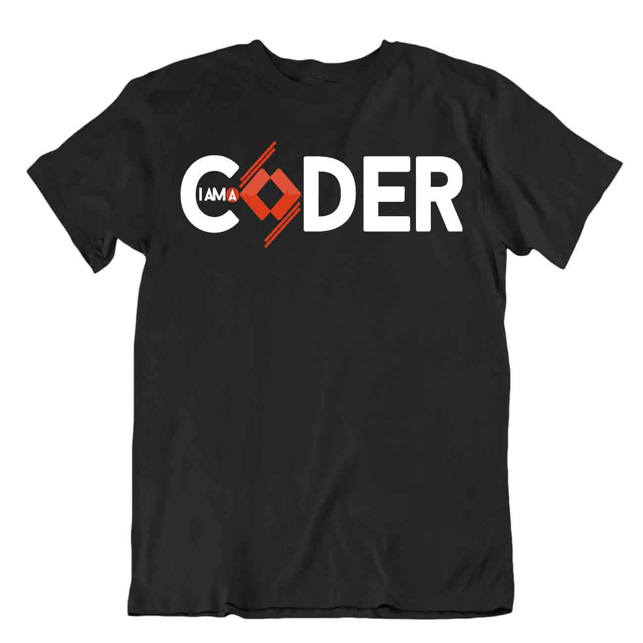 Coder Cool Design T-Shirt Programmer Shirt Computer Nerd Tee Textile - Picture 2 of 8