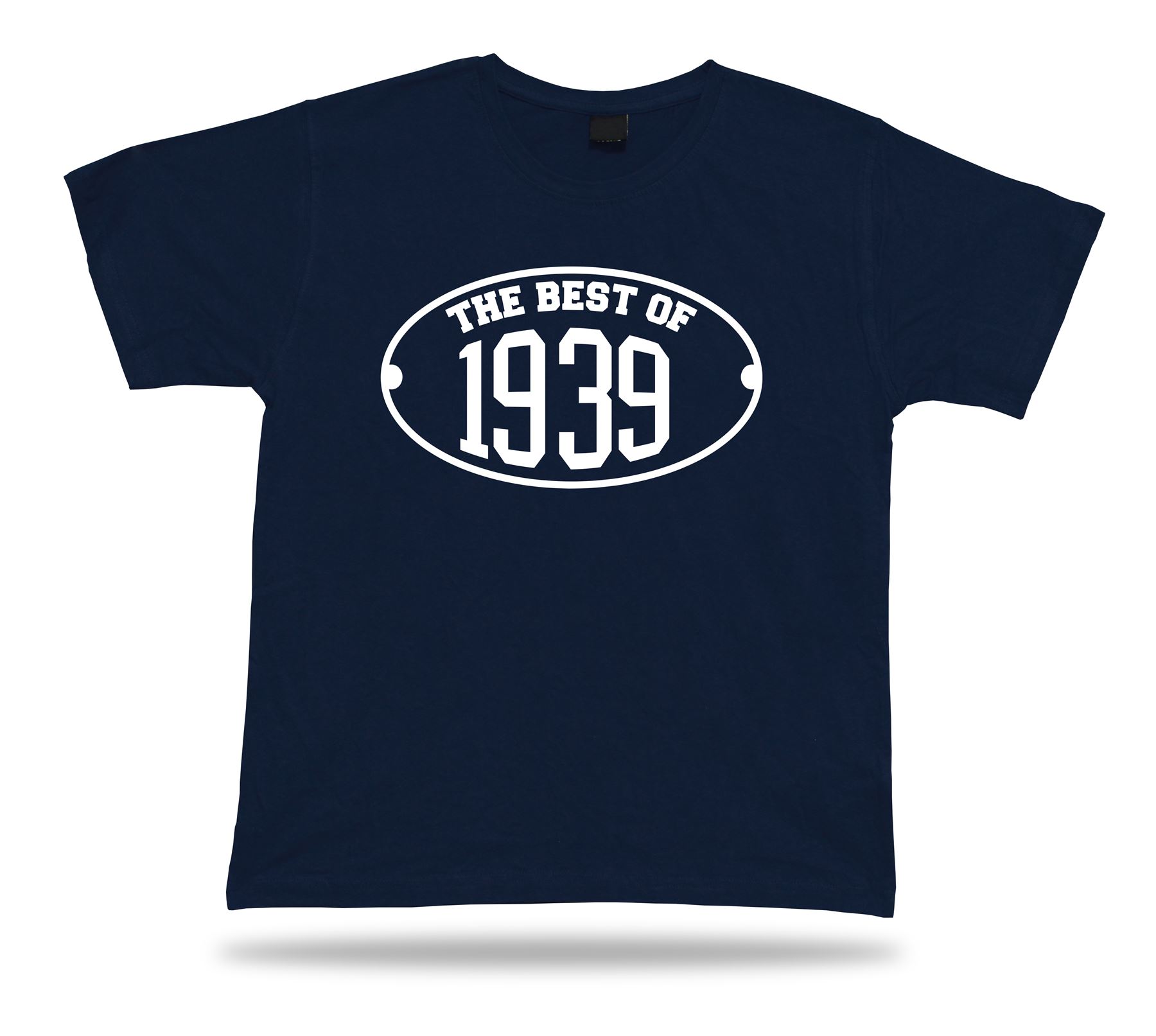 T-shirt tee Le meilleur de 1939 heureux cadeau d'anniversaire présenter unisexe - Imagen 6 de 8