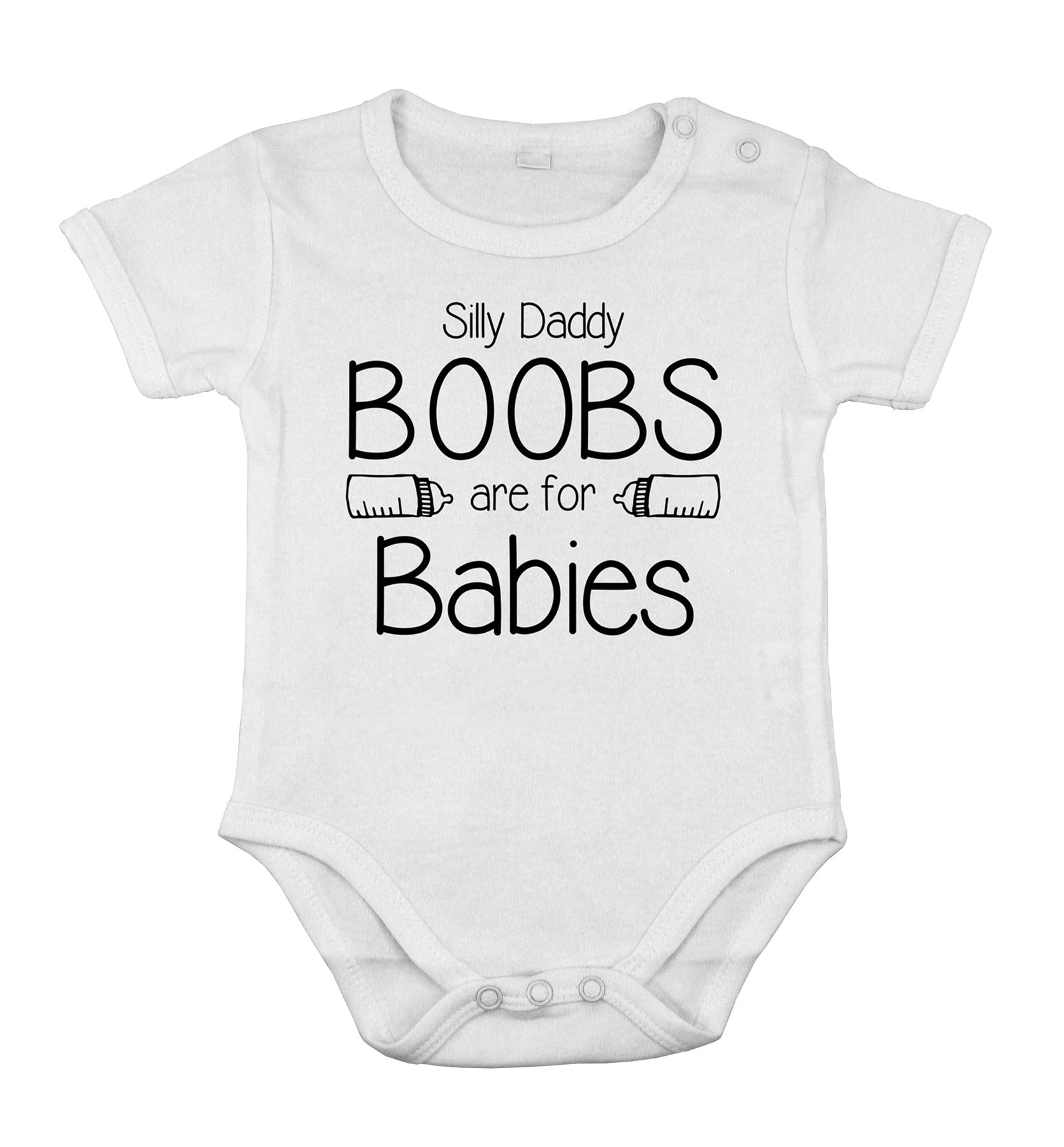 Baby boobs are for babies Bodysuit Romper Newborn infant special Shower gift - Picture 4 of 5