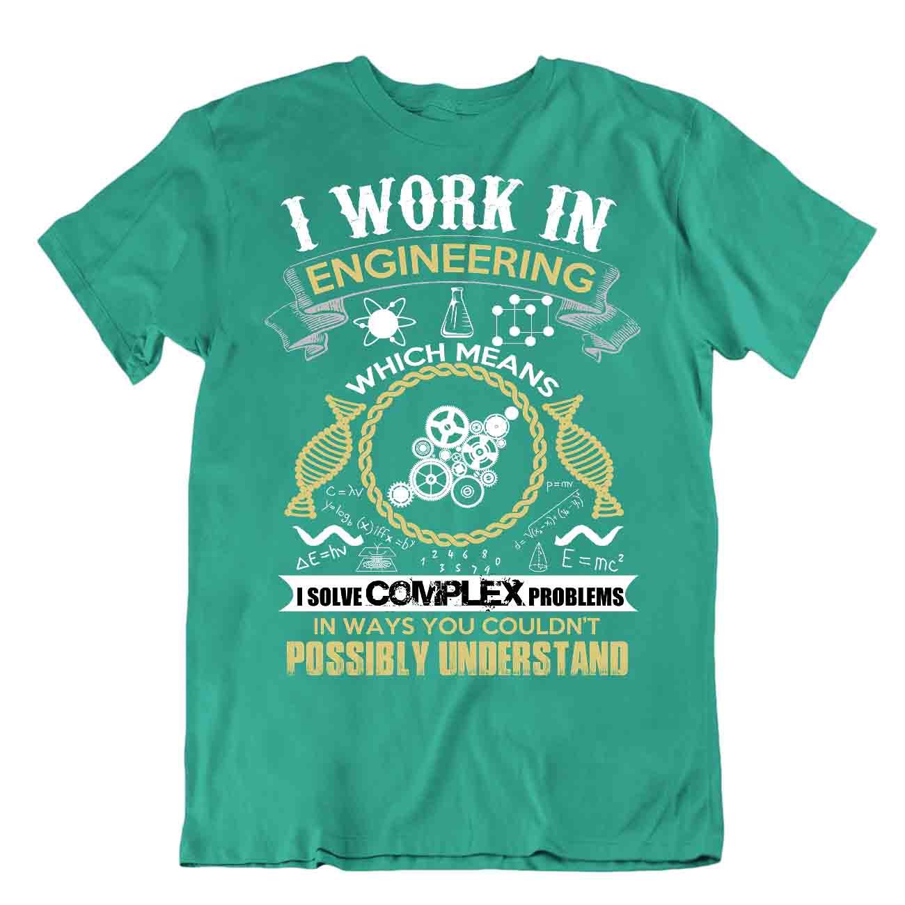 T-Shirt Engineering Awesome Retro Retro Lehrer Witz - Bild 4 von 8