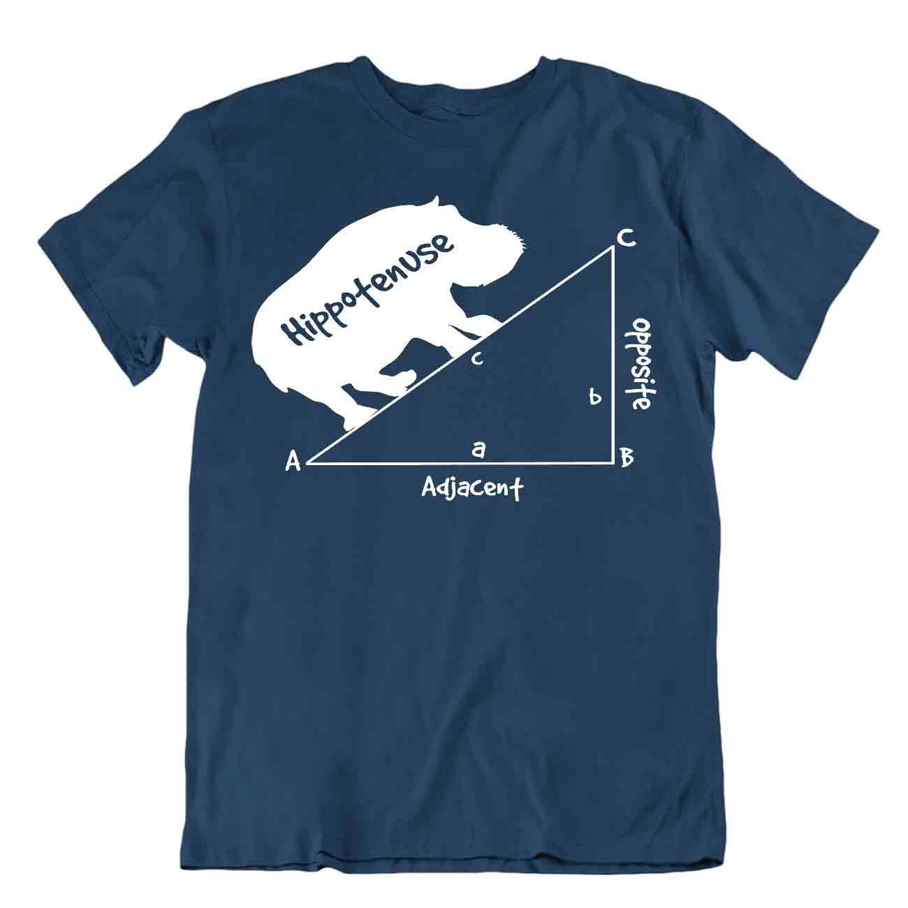 Geometry Hippotenuse Triangle Math Comic Joke T-Shirt Tee Geometry Math Shirt - Picture 6 of 8