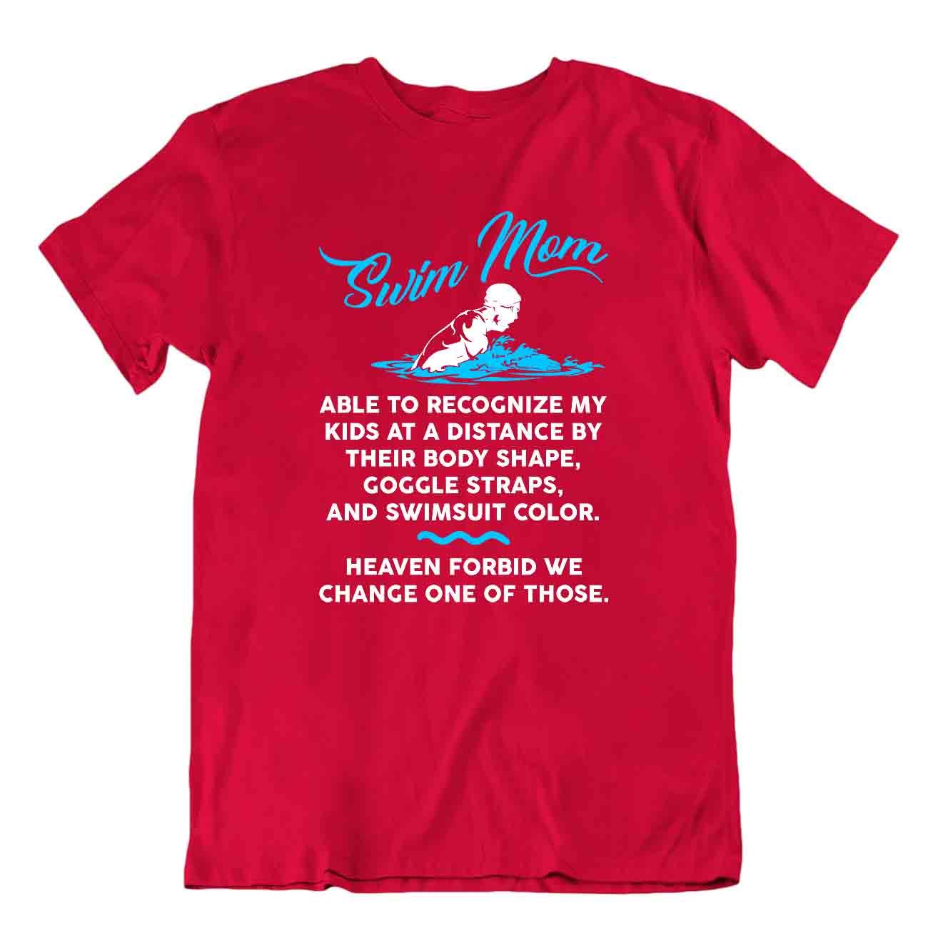 T-shirt mamma nuoto paradiso maglietta sportiva rilassante maglietta casual - Foto 7 di 8