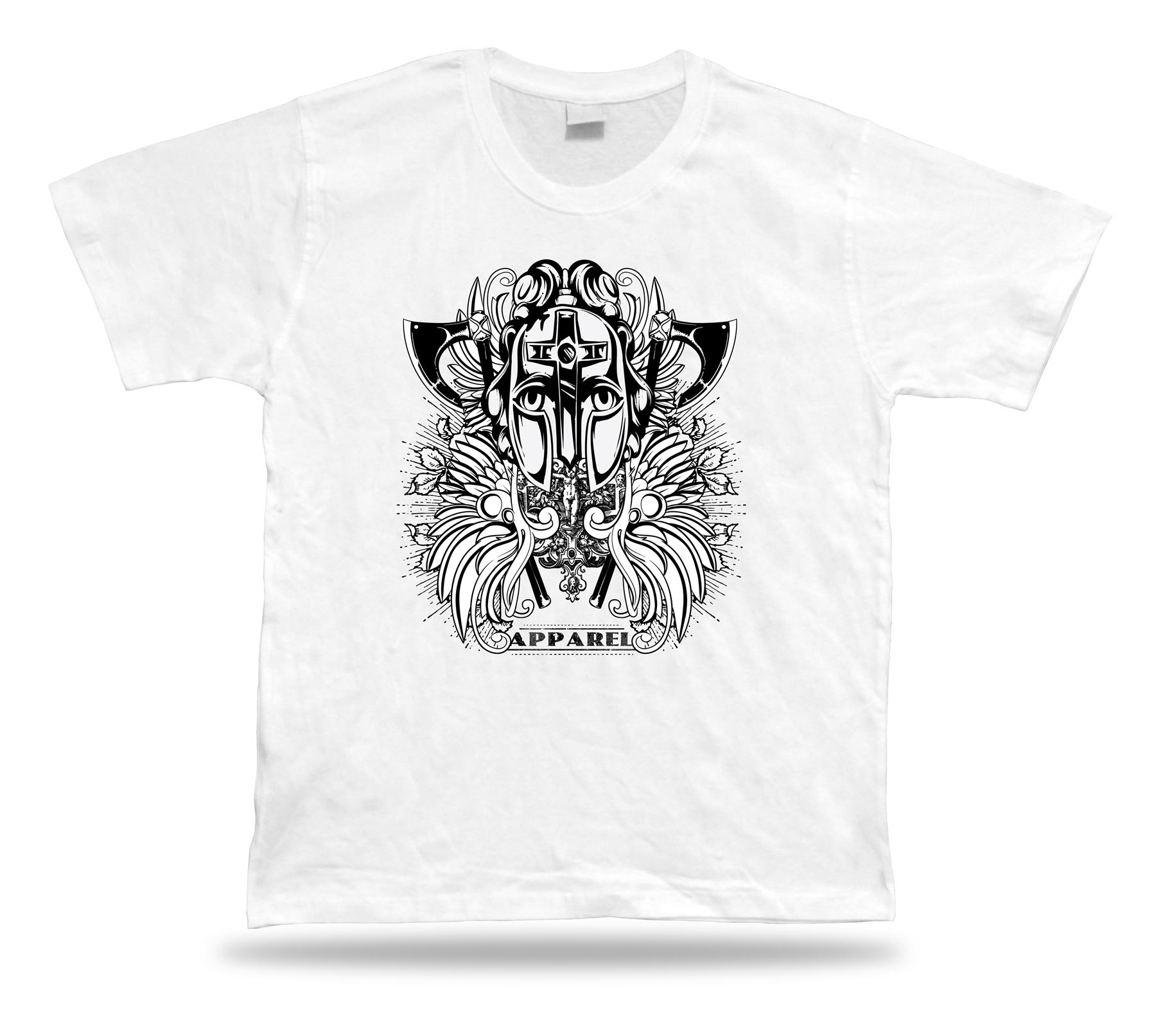 Camiseta Camiseta Cumpleaños Regalo Idea Guerrero Ropa Casco Armadura Hacha Emblam - Imagen 8 de 8