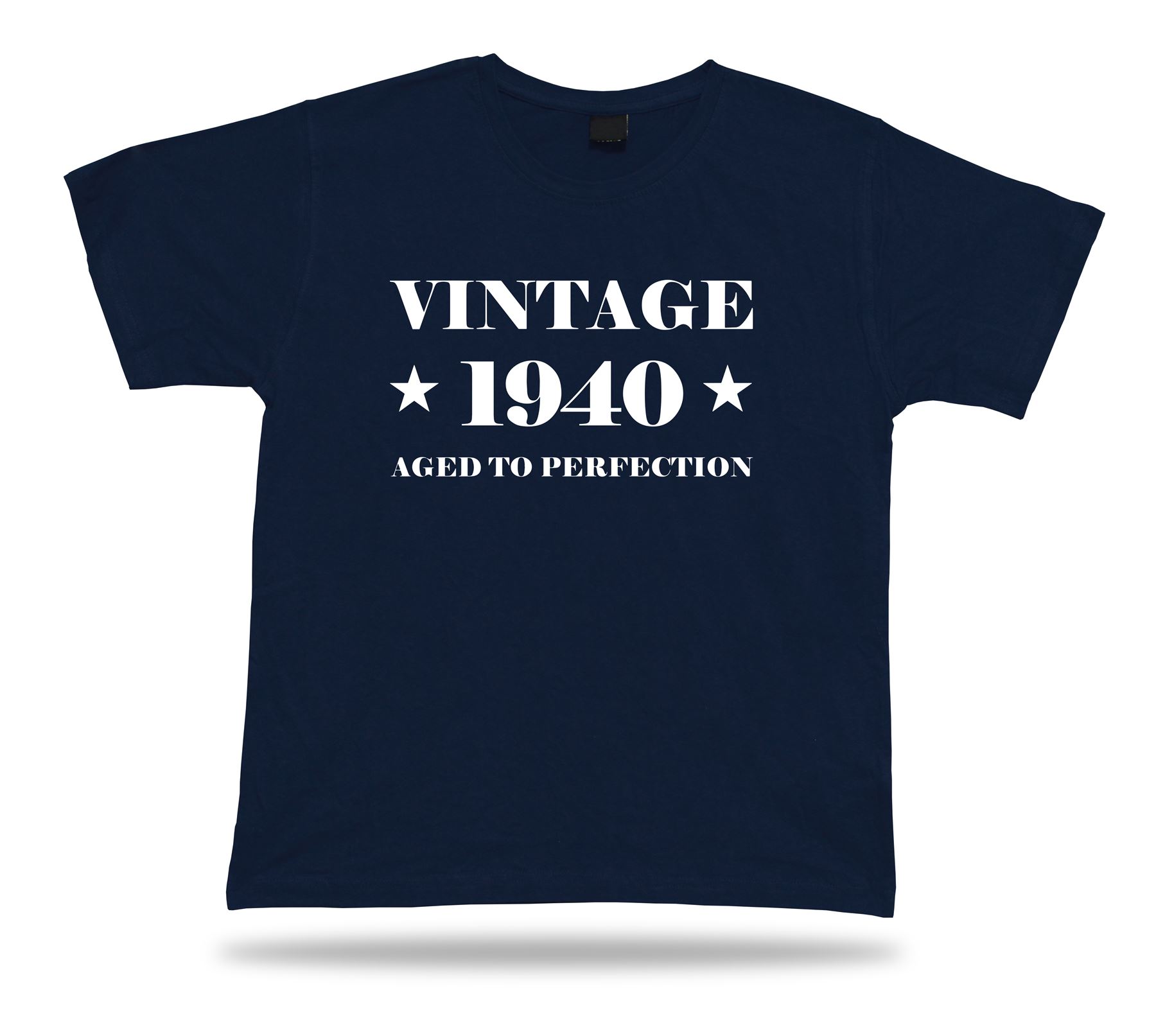 Printed T-shirt tee vintage 1940 aged happy birthday present gift idea original - Picture 6 of 8