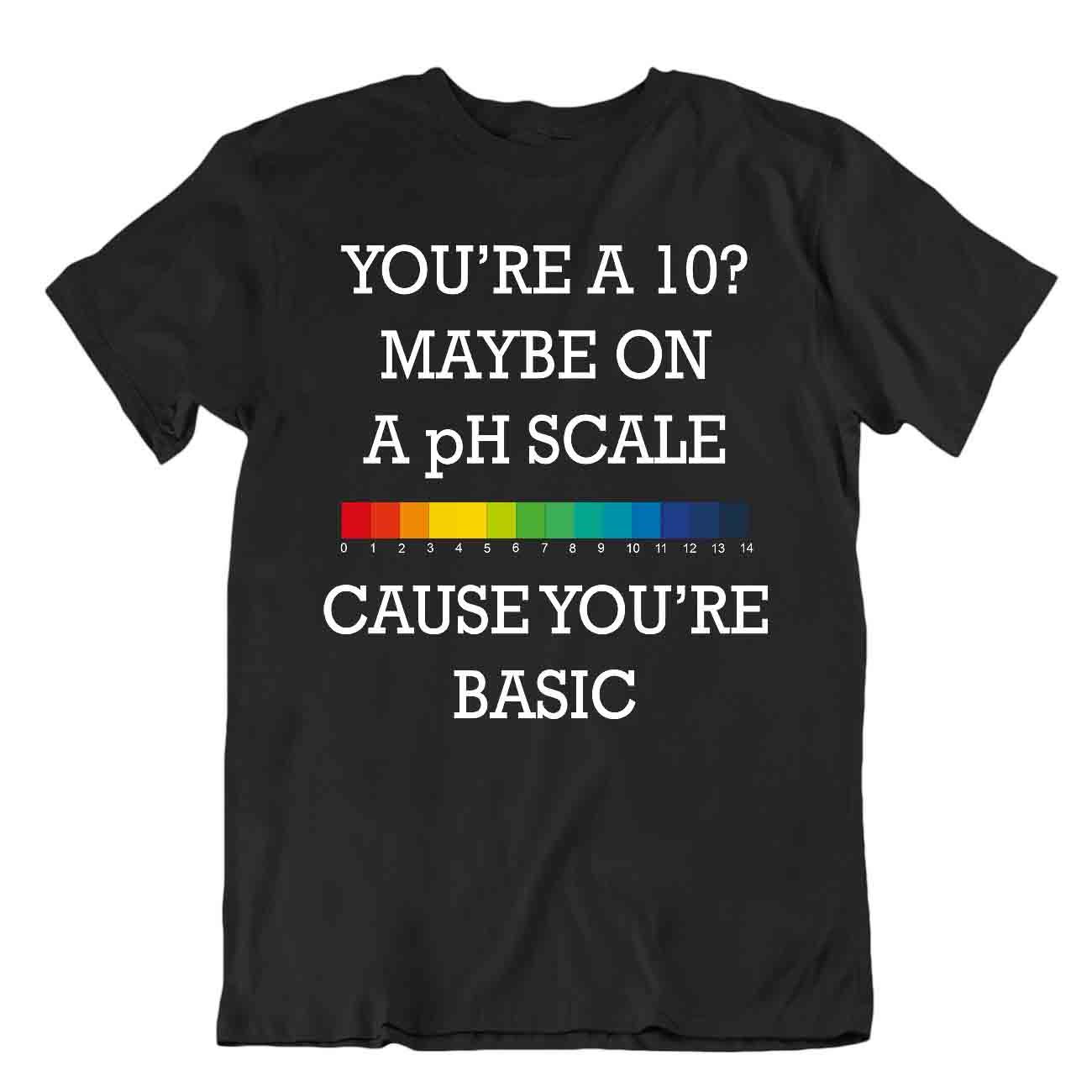 CAMISETA Escala de Ph Química Broma CAMISETA Divertida Bbf Amigo CAMISA Geek Maestro Colegio - Imagen 2 de 8